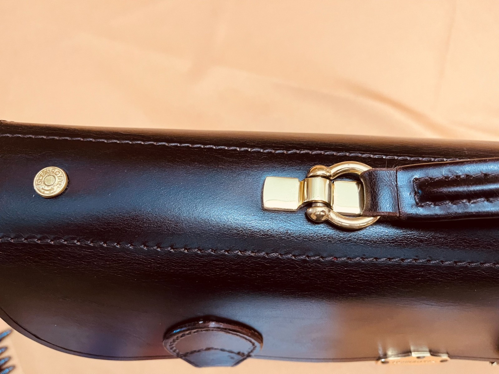 GLENROYAL Dark Brown Bridle Leather Briefcase / Portfolio / Satchel – SCOTLAND
