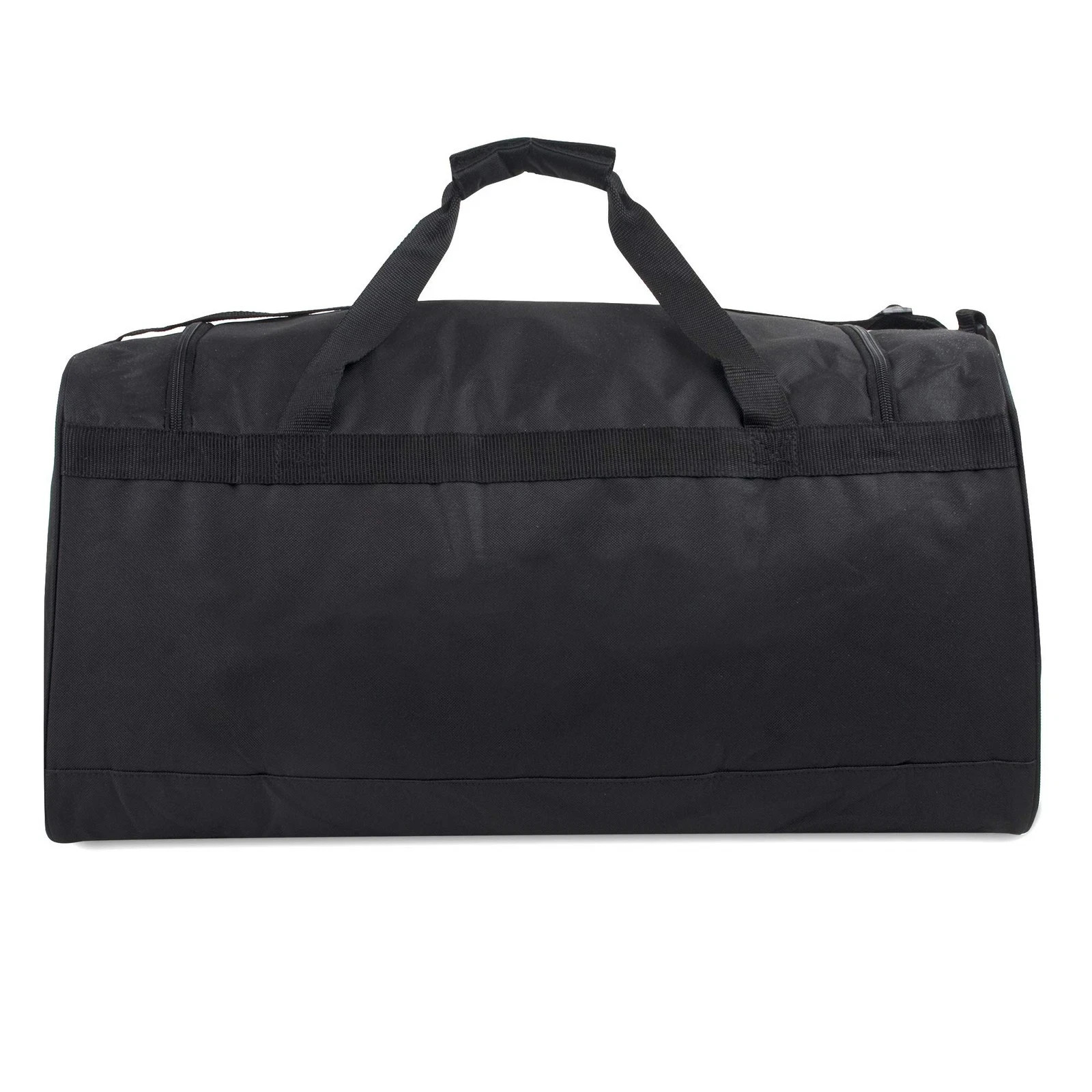 24″ 55L Black Canvas Duffle Bag for Travel, Gym, Sports Equipment