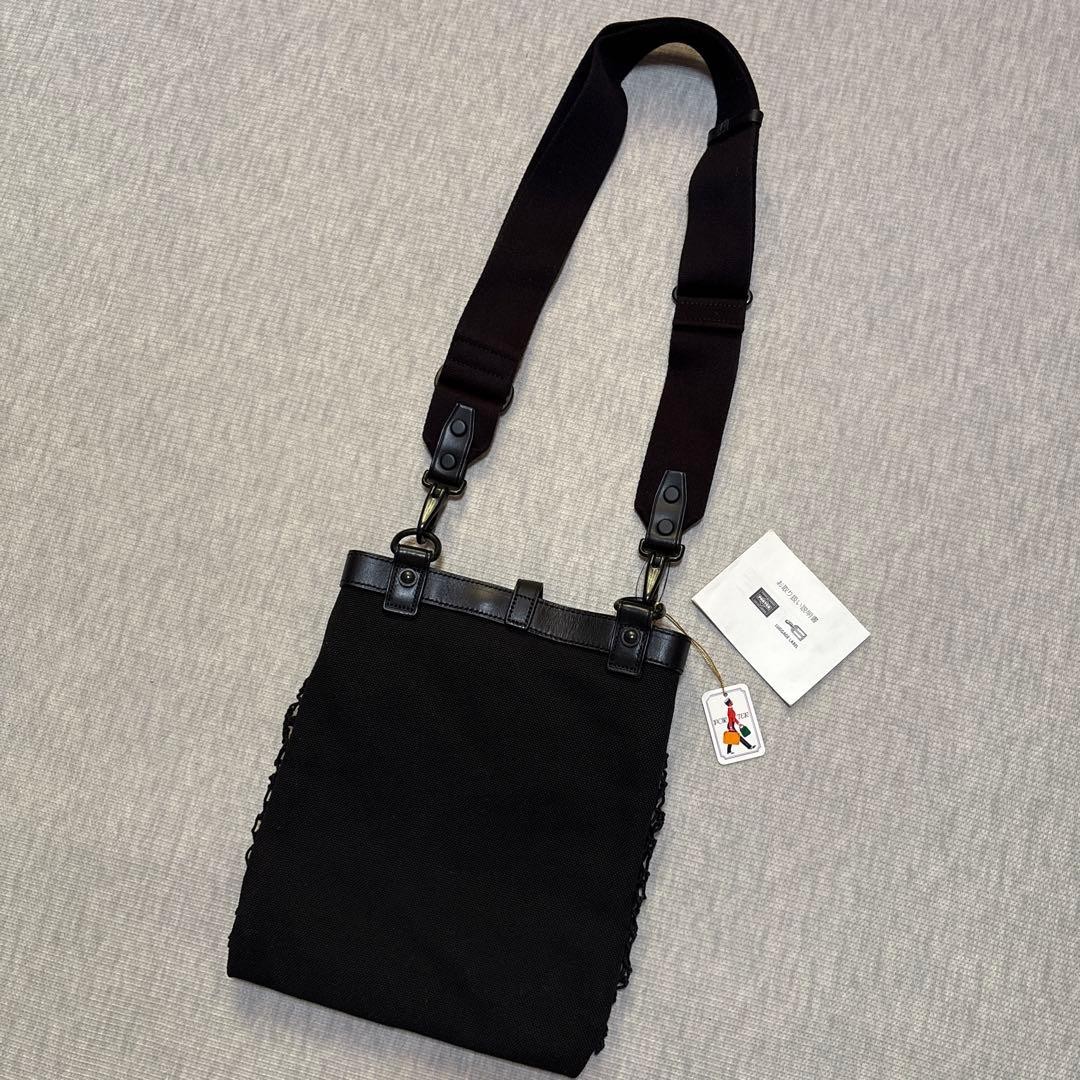 Brand new with tag PORTER Fisherman Shoulder Bag Yoshida Bag Black