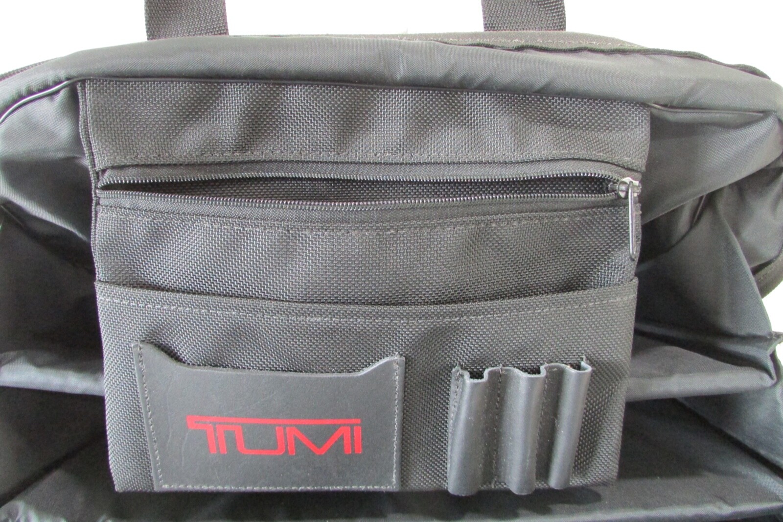 Tumi Black Ballistic Nylon Briefcase Padded 15″ Laptop Messenger Bag wTop Handle