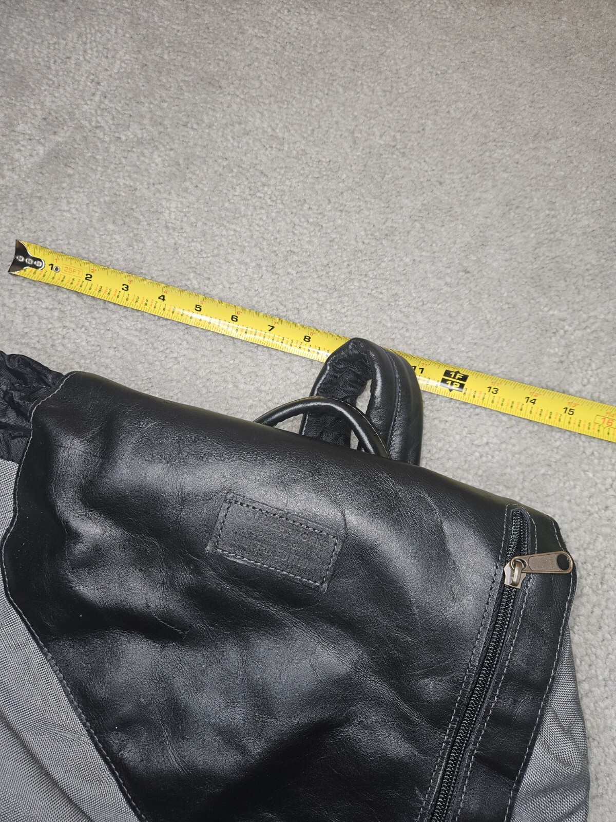 Looptworks Loopt Limited Edition Recycled Black Leather & Nylon Backpack Bag PDX