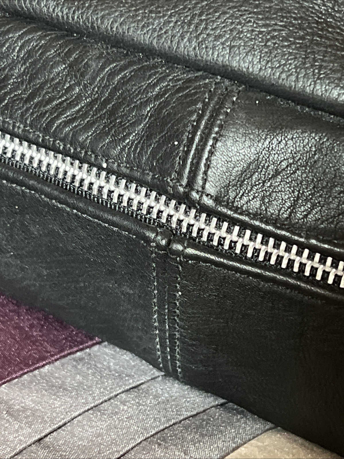 CHROME HEARTS Plain Snut Pack Body Bag Sterling leather unisex black