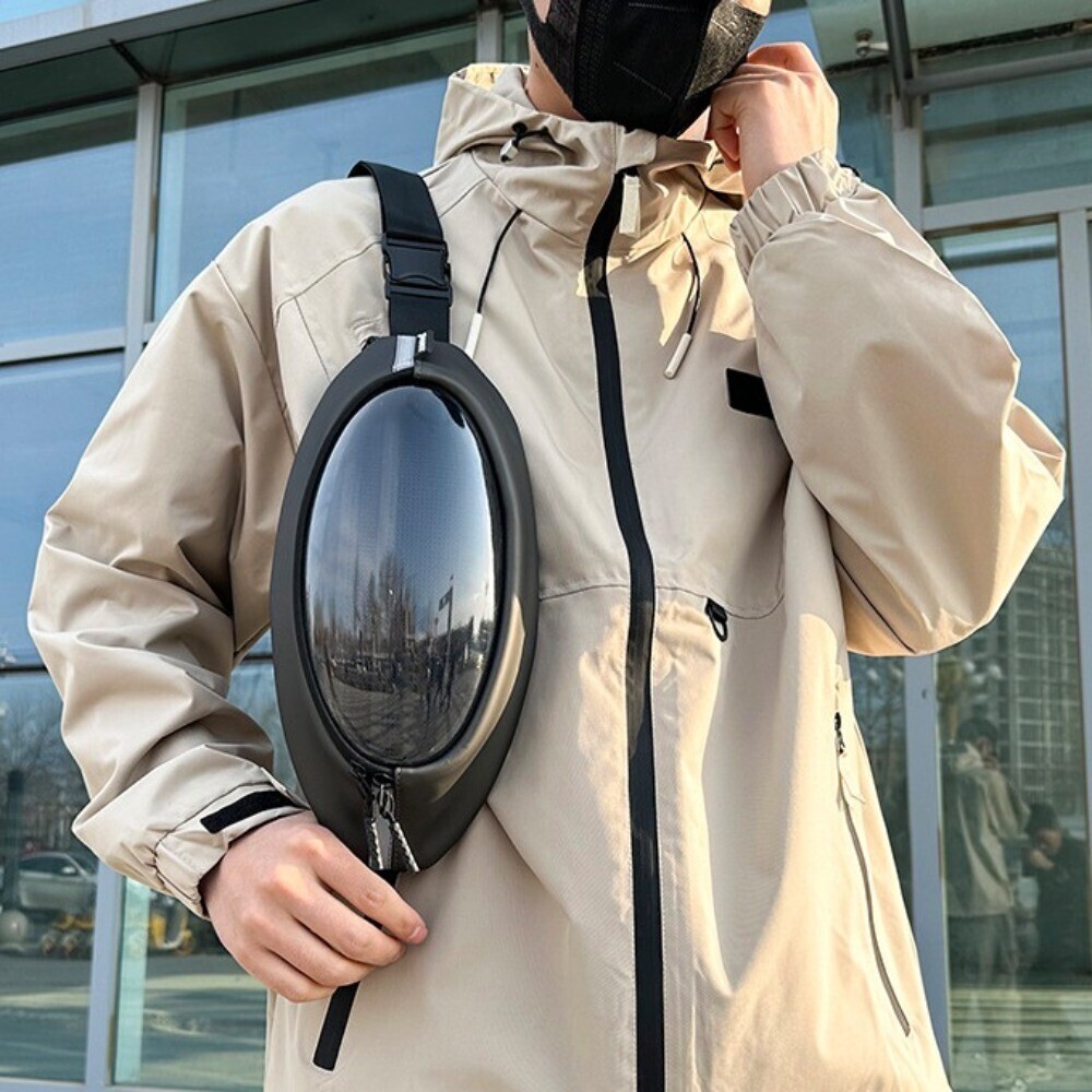 Waterproof Crossbody Sling Bag Transparent Fanny Pack Men’s Chest Bag Unisex