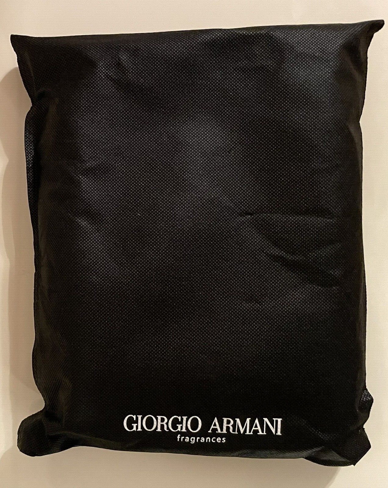 GIORGIO ARMANI Black Toiletry Bag Pouch Travel Case New with Dust Bag
