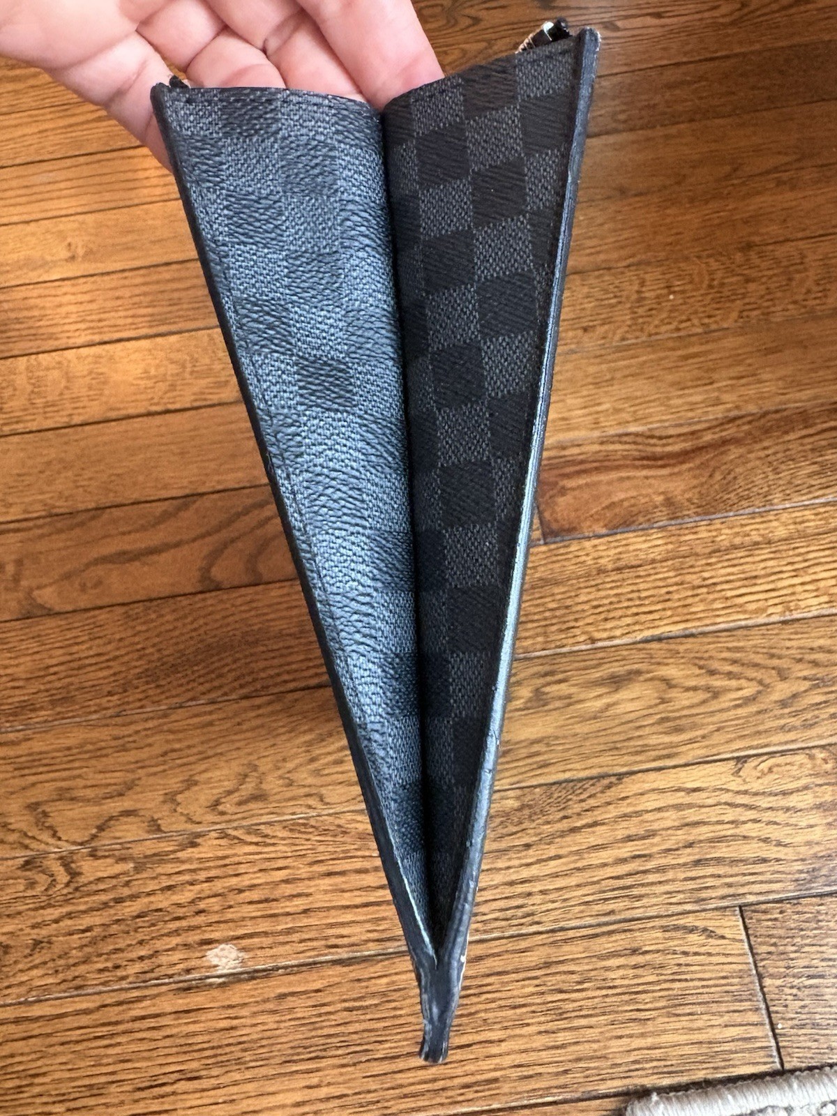 Louis Vuitton Pochette Voyage Christopher Nemeth Collab Clutch Damier Graphite