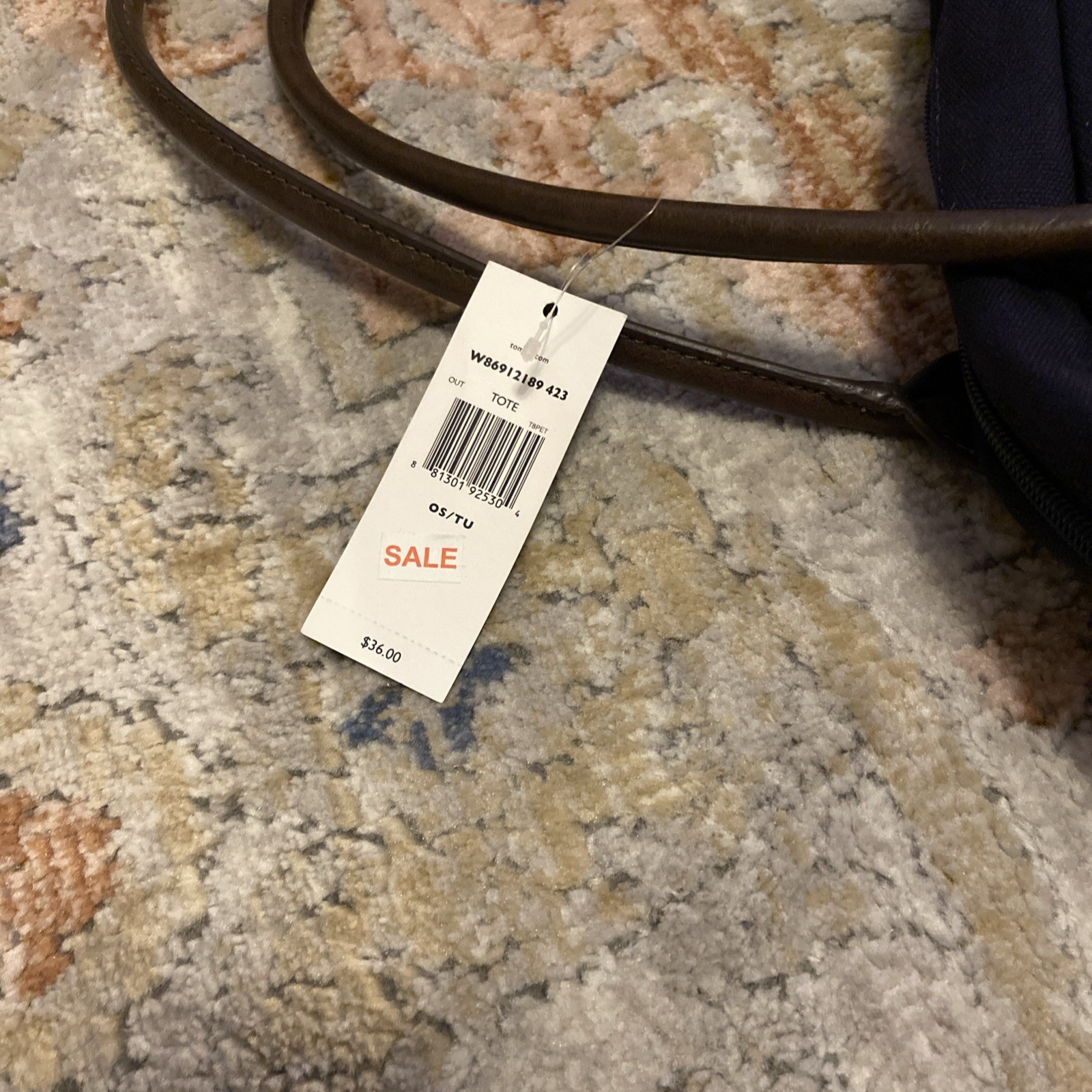 Tommy Hilfiger Weekender Duffle Bag Navy Unisex Canvas Blue Red Brown
