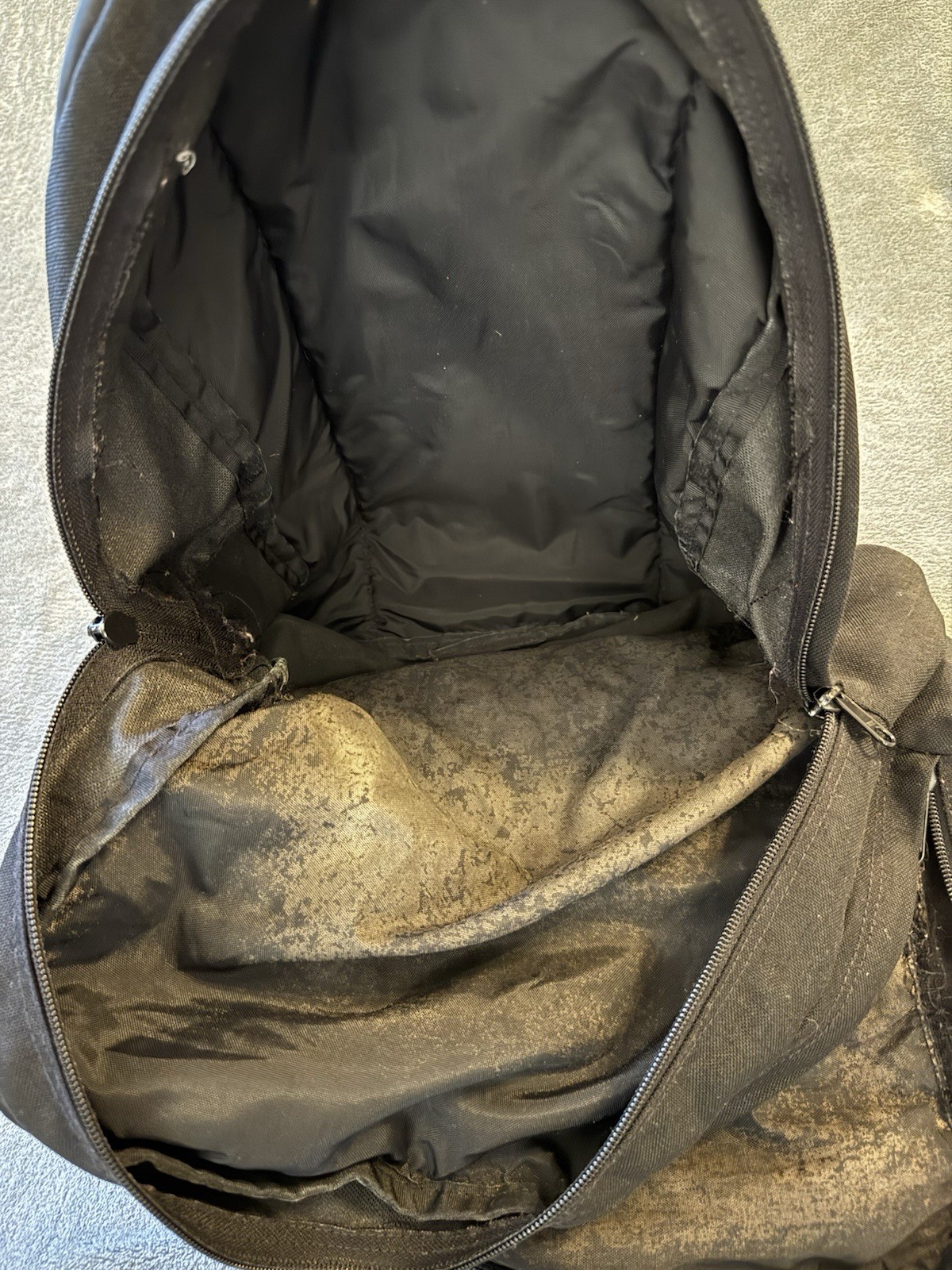 Jansport Big Student XL Backpack Solid Black 3 Compartments Front Pockets Y2K
