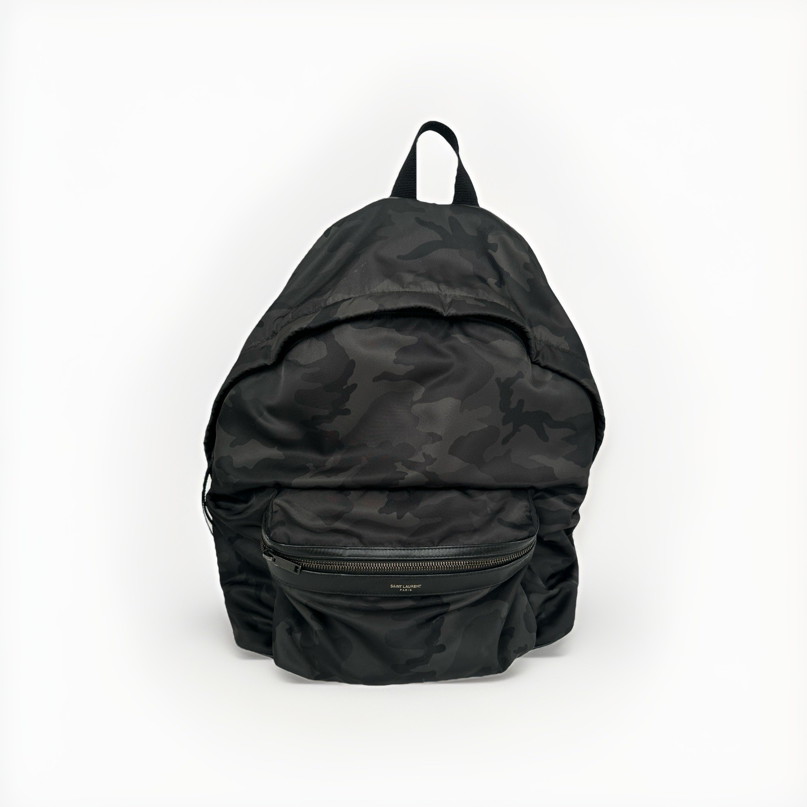 Saint Laurent Black Camo Backpack Multiple Inside Pockets