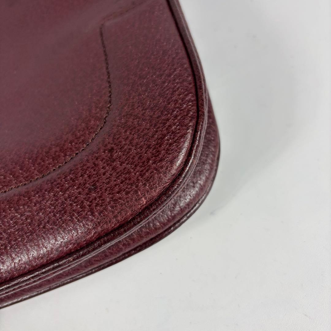 BALLY Authentic Trespo Leather Business Bag with B Logo Bordeaux 31×38cm