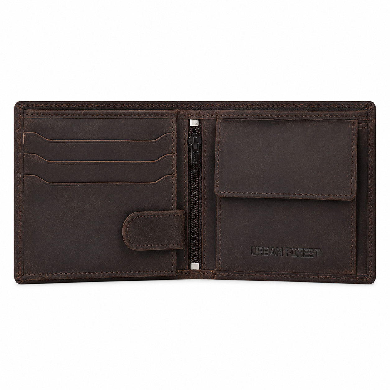 Handmade Full Grain Leather Office Briefcase 16” Laptop Bag + Free Eagle Wallet