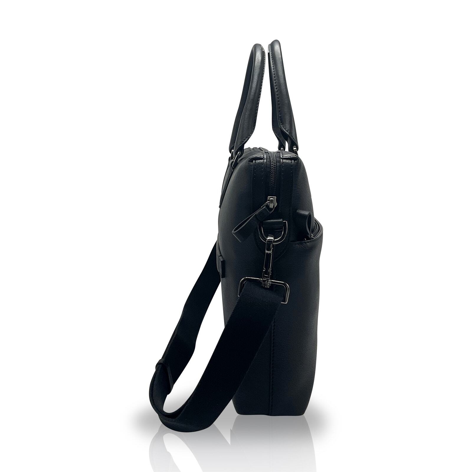 Adamonde Leather Bag briefcase Laptop Messenger Bag for Men and Women