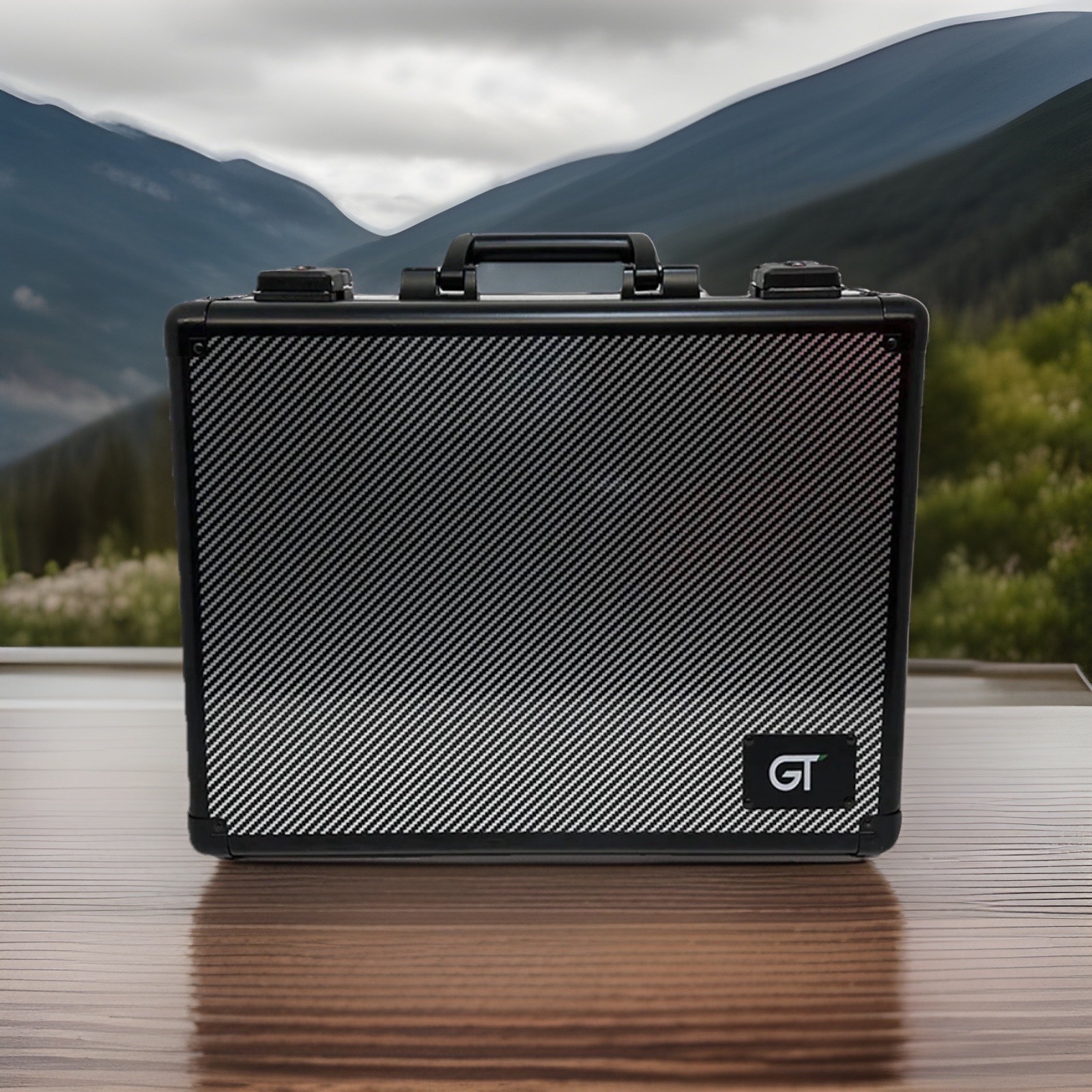 Aluminum Briefcase with Combination Locks Offered In Charcoal And Carbon Fiber