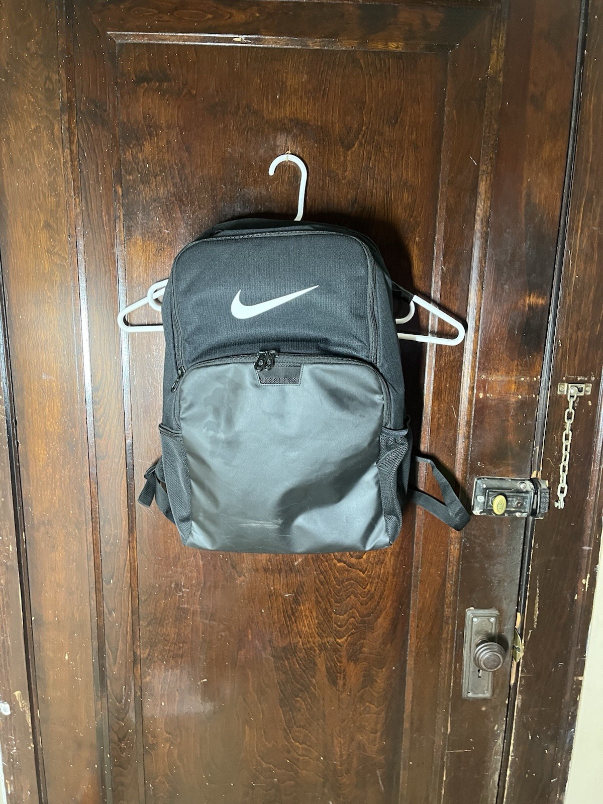 Nike Black Backpack 6 Pocket 18x15x6 RN#56323 CA#05553 School Sports Gym