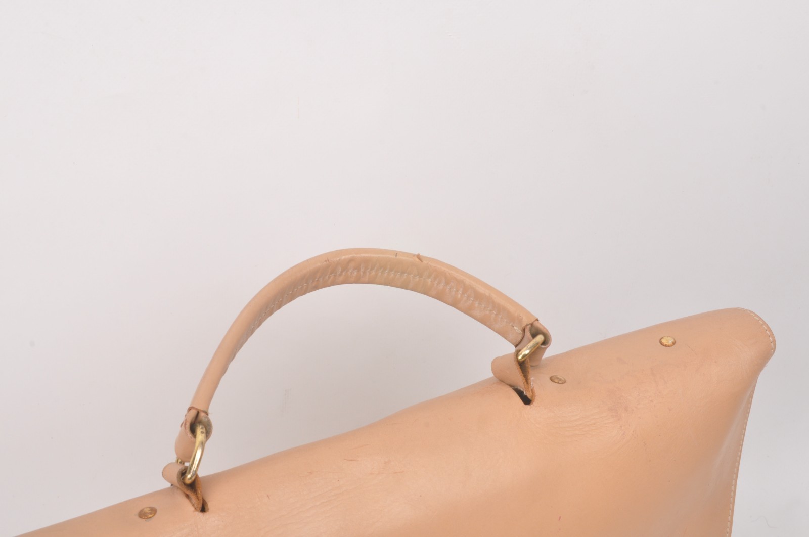 Burberry vintage tan leather briefcase bag