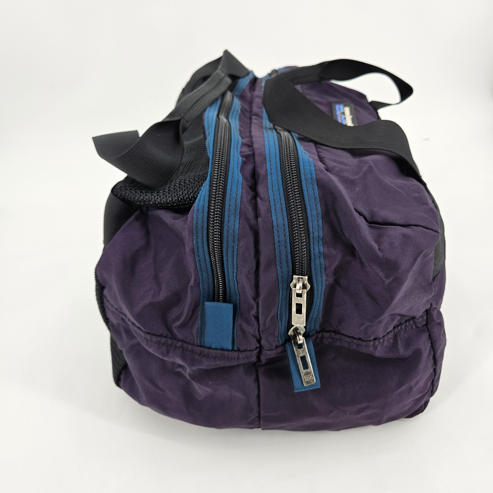 Vintage 90’s Patagonia Small Duffle Bag Purple Blue Black Carry On USA Made VTG