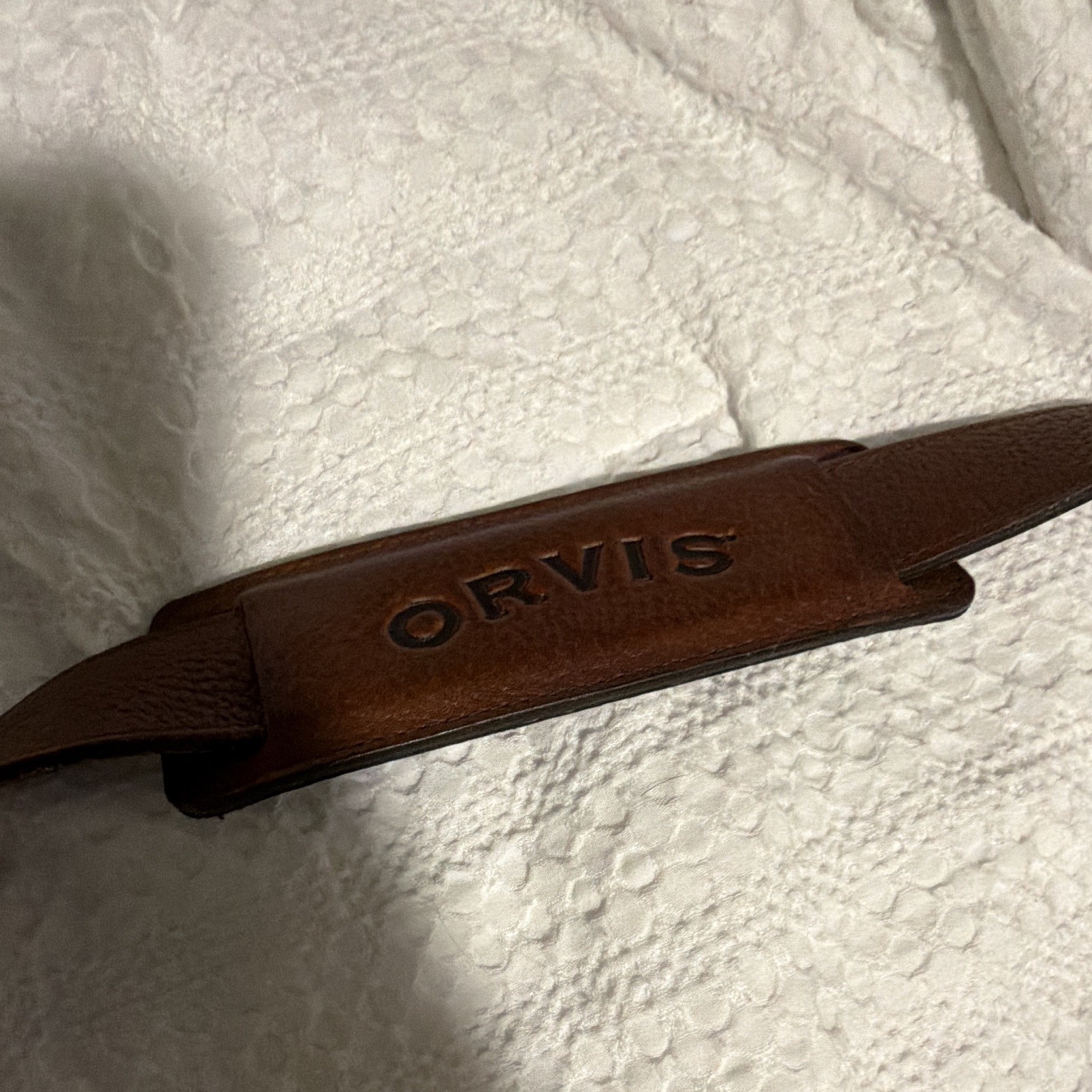 Orvis Brown Briefcase/Document Case Buckle Closure w/ Strap, Pockets