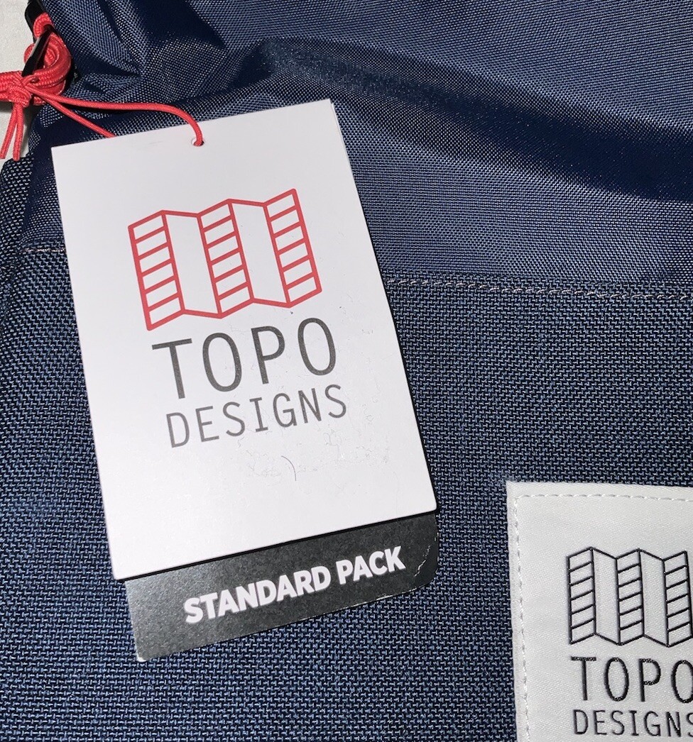 Topo Designs Standard Pack Backpack Navy Blue Dutchie New With Tags