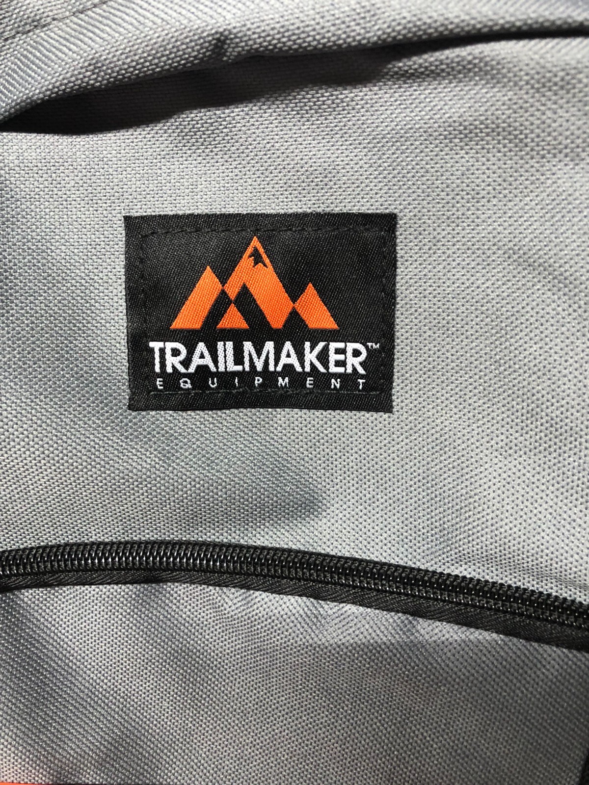 New with Tag Trailmaker Equipment Backpack Gray Black Orange 17X14X5 Never Used