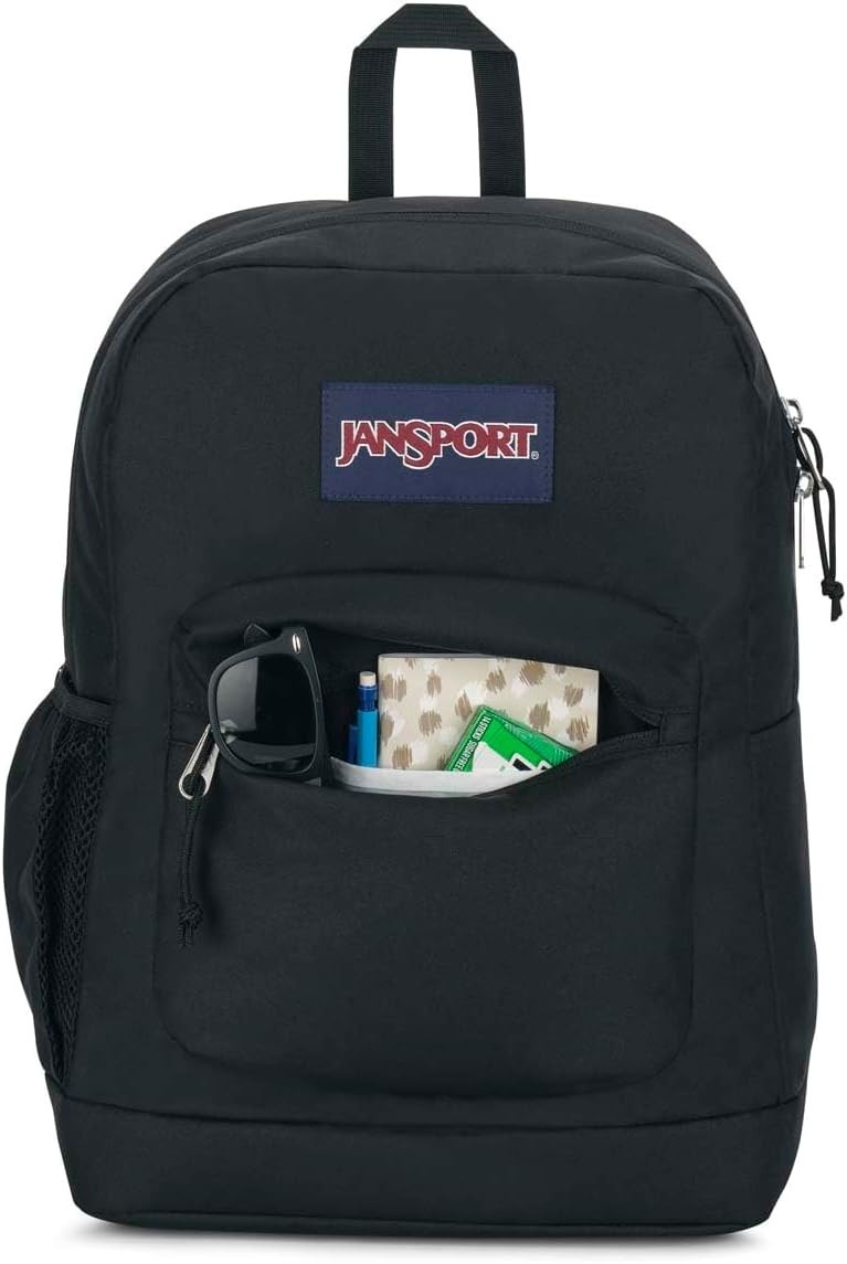 Jansport Cross Town Plus Backpack 17” Classic Color Black Brand New