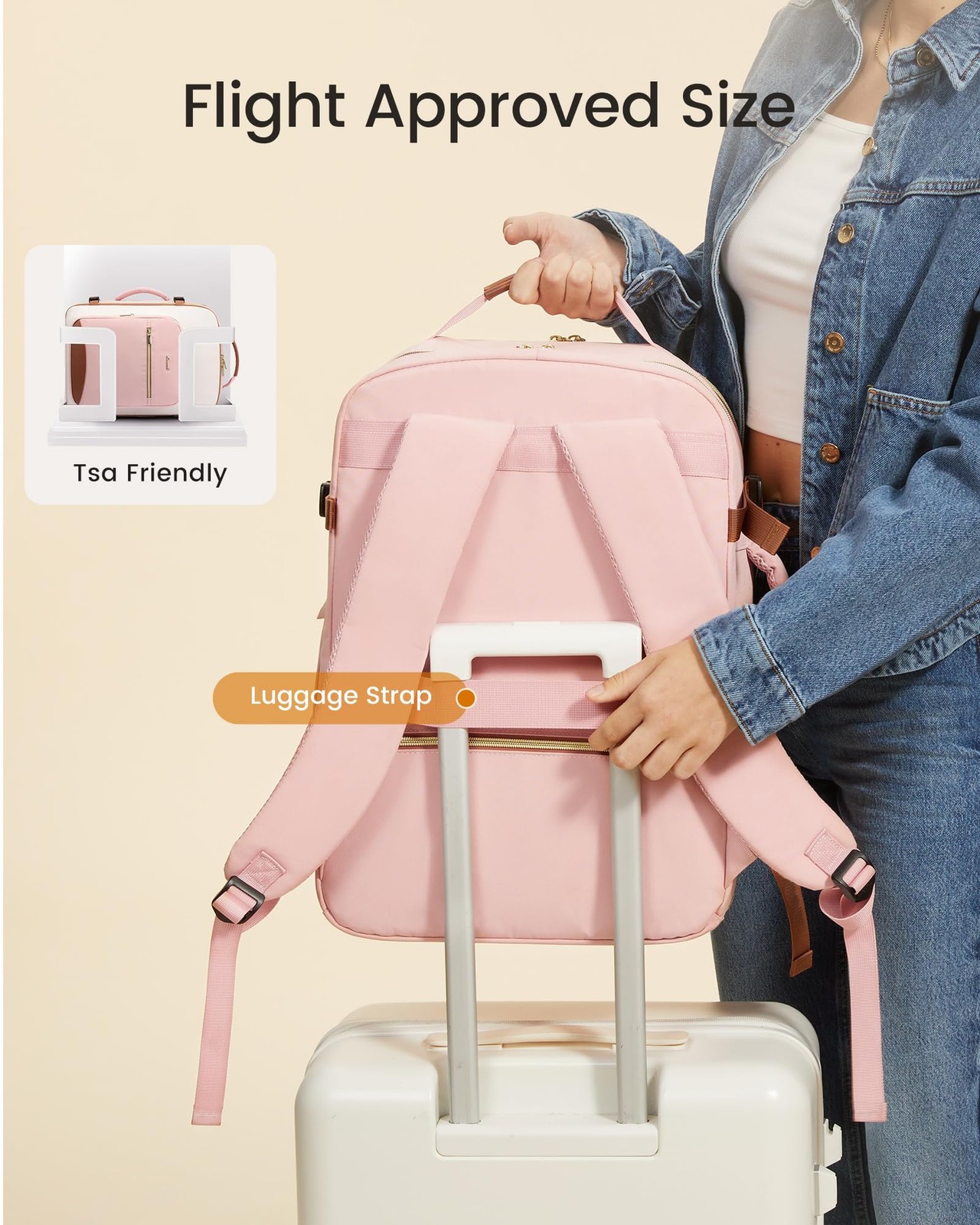 40L Carry On Waterproof Travel Backpack 17″ Laptop TSA Approved