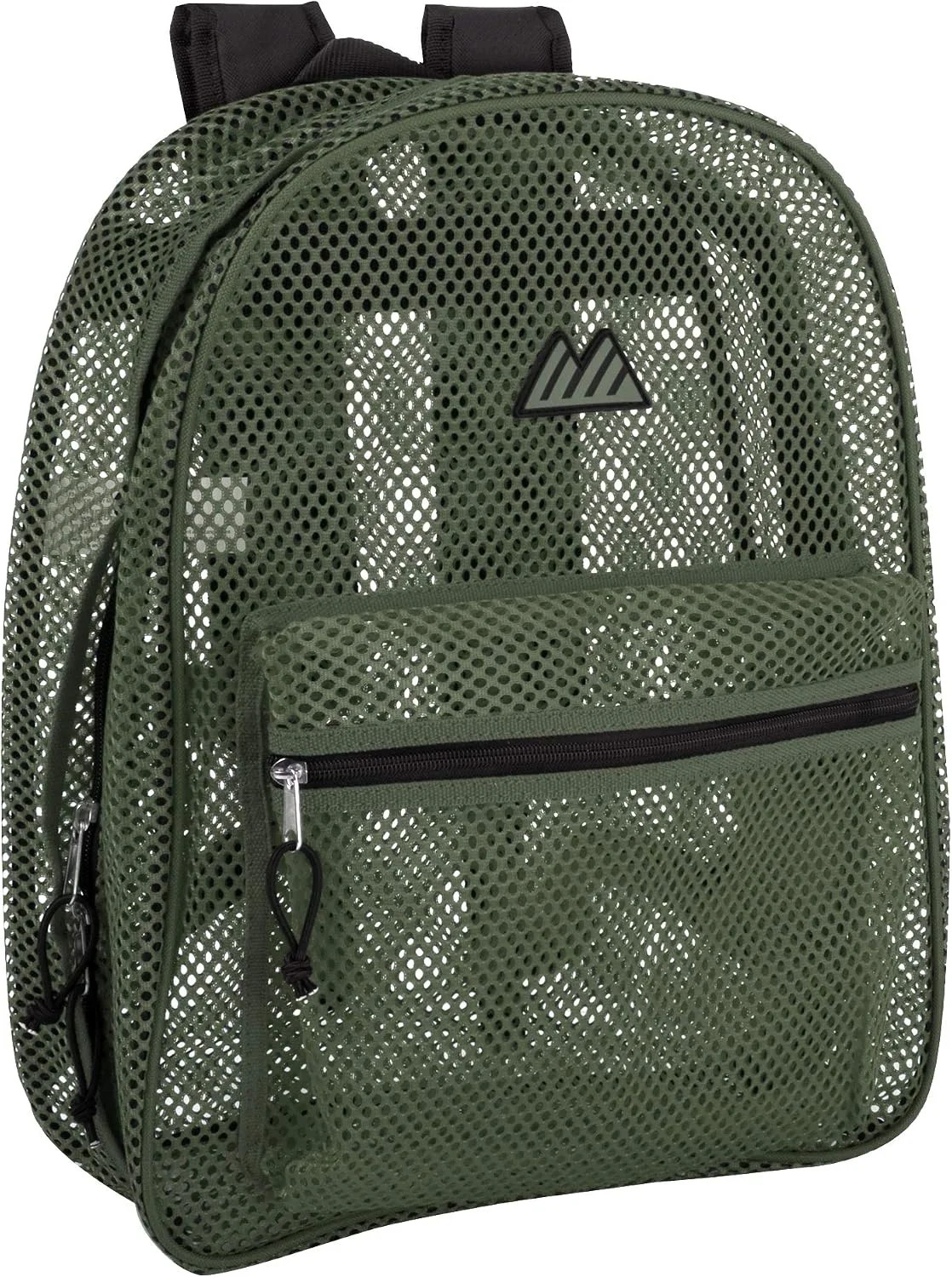 Mesh Backpacks for Kids, Adults, School, Beach, and Travel, Transparent, Green