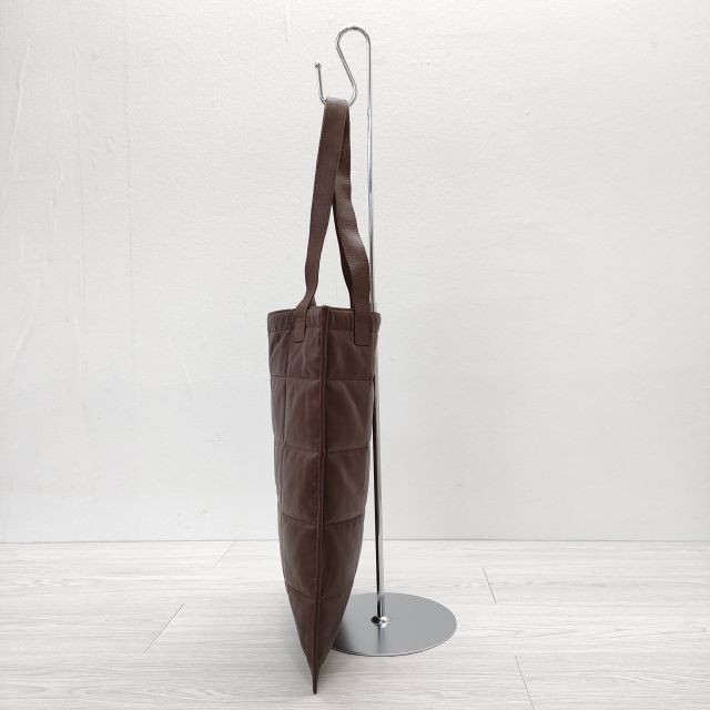 YOKE 22AW new goods QUILTED LEATHER TOTE BAG sheepskin Tote Bag Brown 3-0523G◎