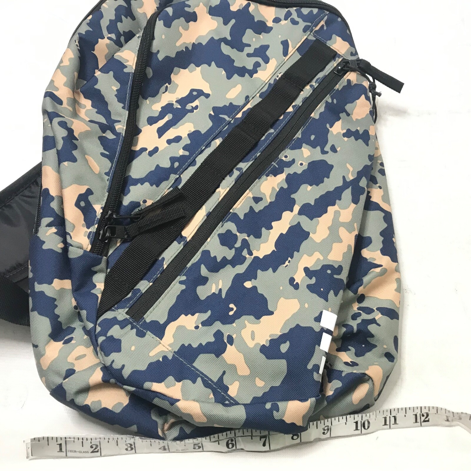 Adidas Prime Sling Single Strap Crossbody Backpack Camo Crew Navy Beige New