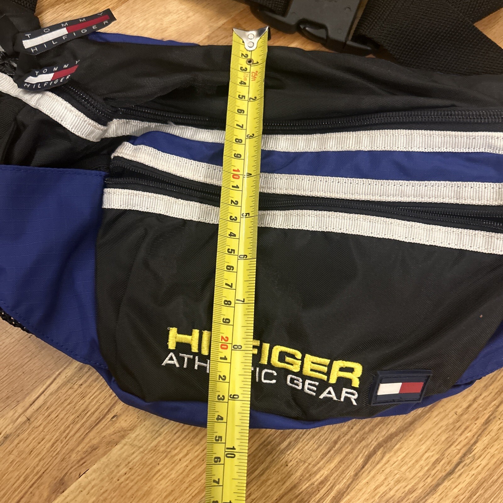 Vintage Tommy Hilfiger Athletic Gear Very Large Fanny Pack Belt Bag Super Clean
