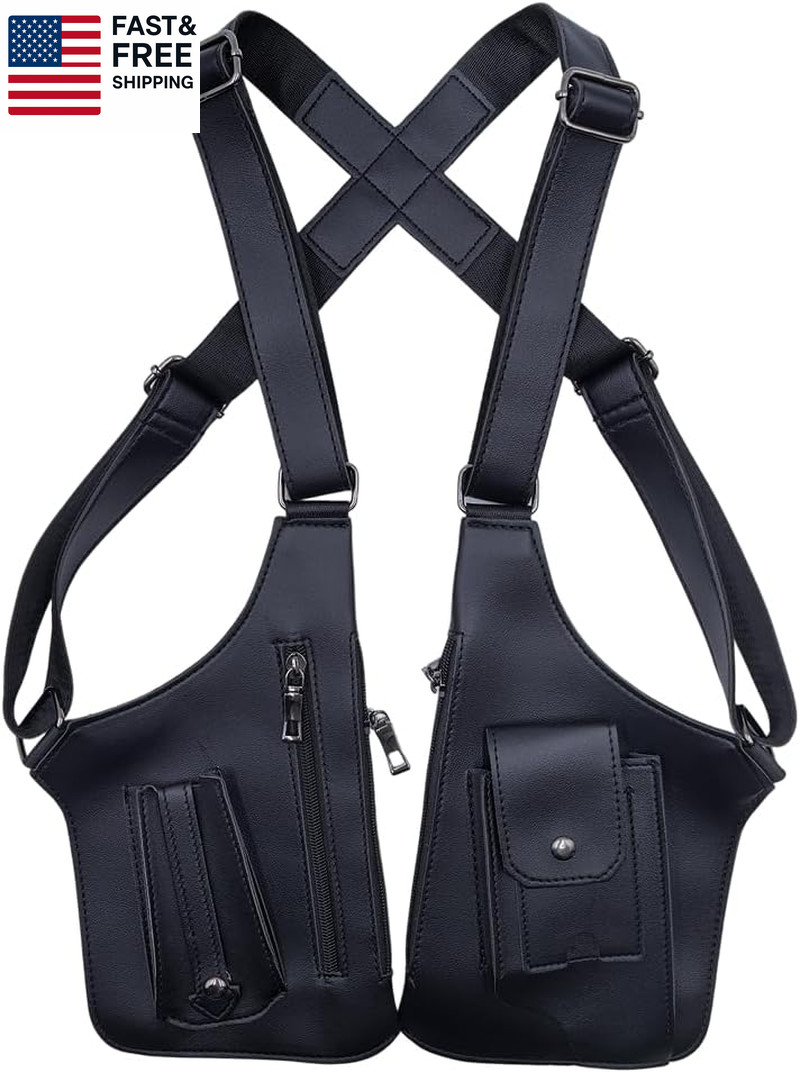 Underarm Anti-Theft Bag, Hidden Shoulder Holster, Double Storage Pouch, Phone Wa