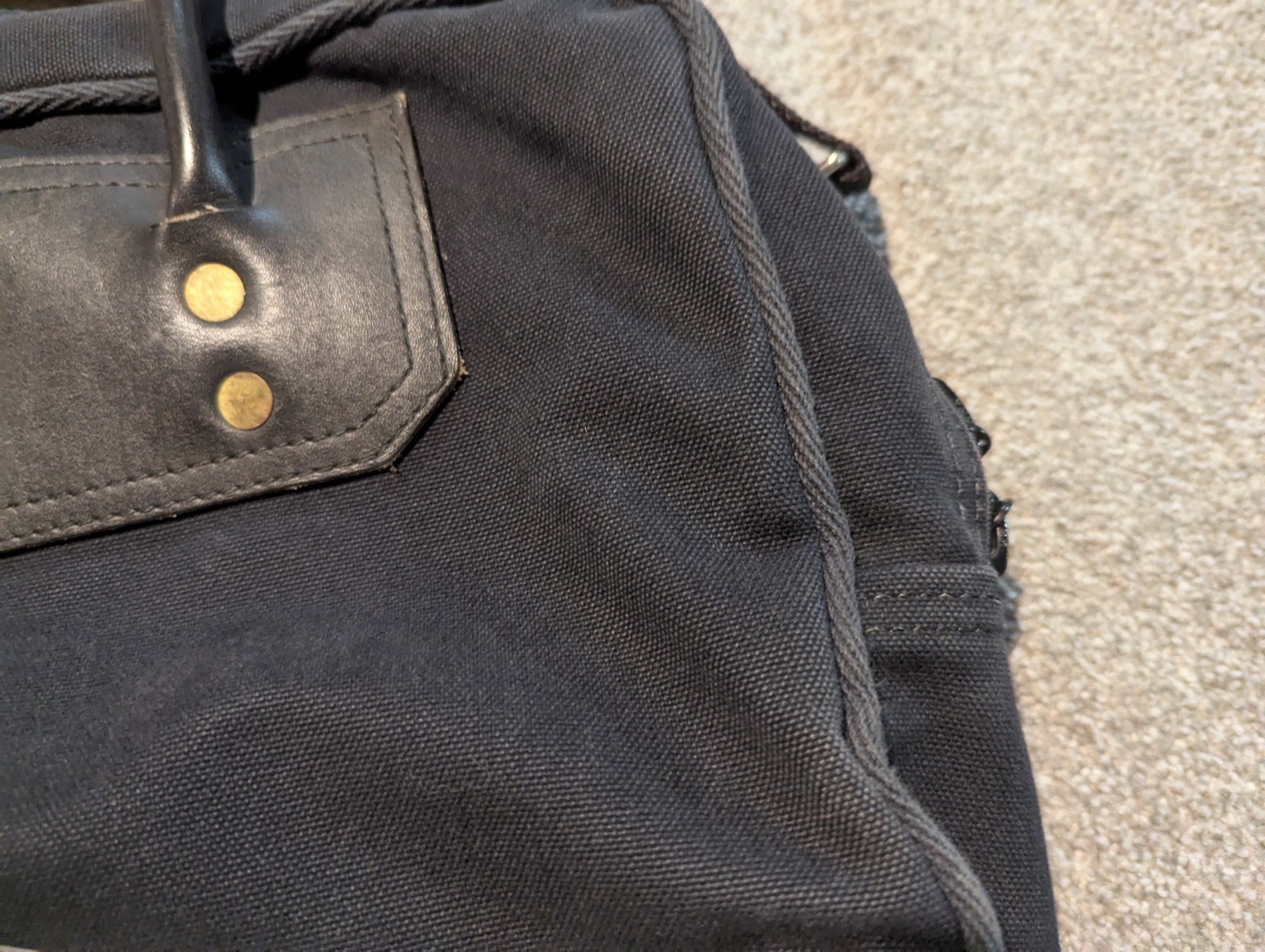 Duluth Pack Bag Black Leather Canvas Handmade In Minnesota Weekender Duffle