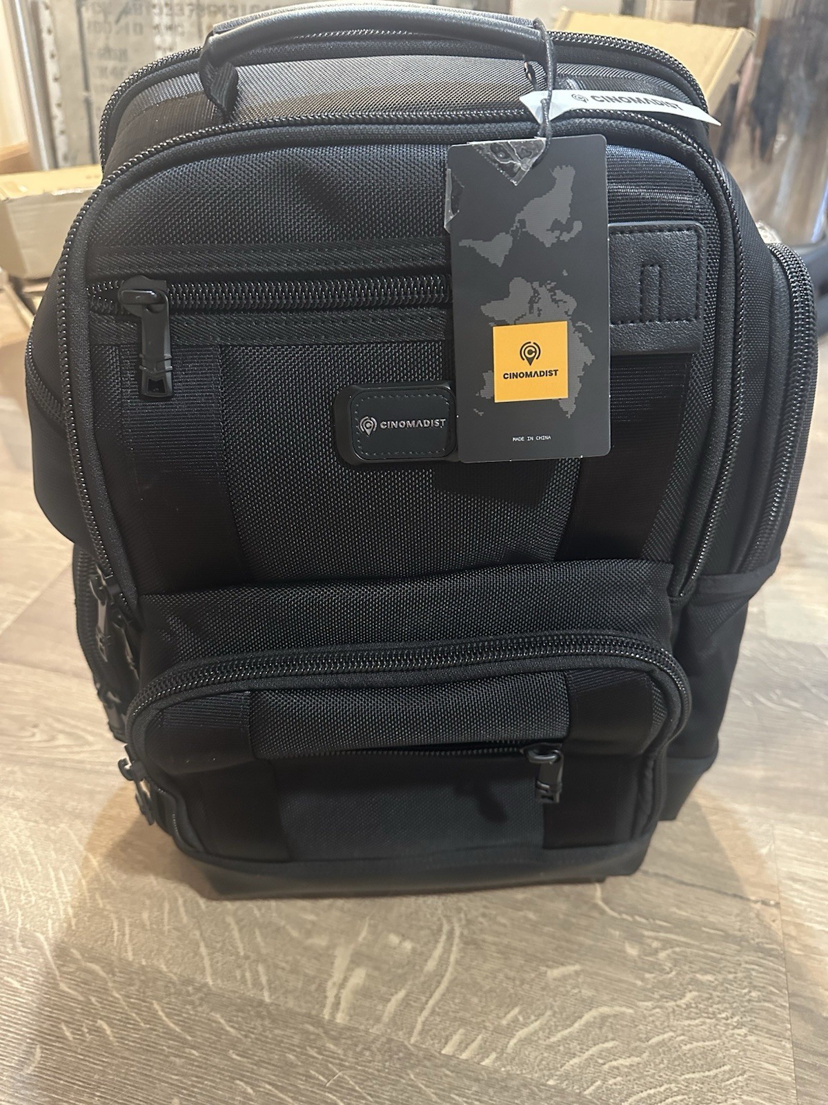 Cinomadist Primetech CIN010301 Graphite Black Travel Backpack New With Tags