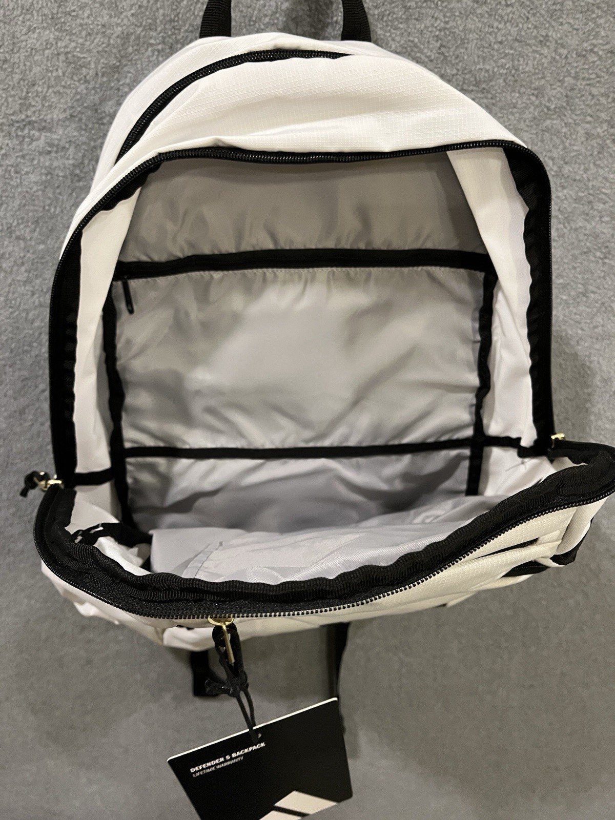 Adidas Defender 5 All White Backpack Brand New Backpack Sports Backpack School