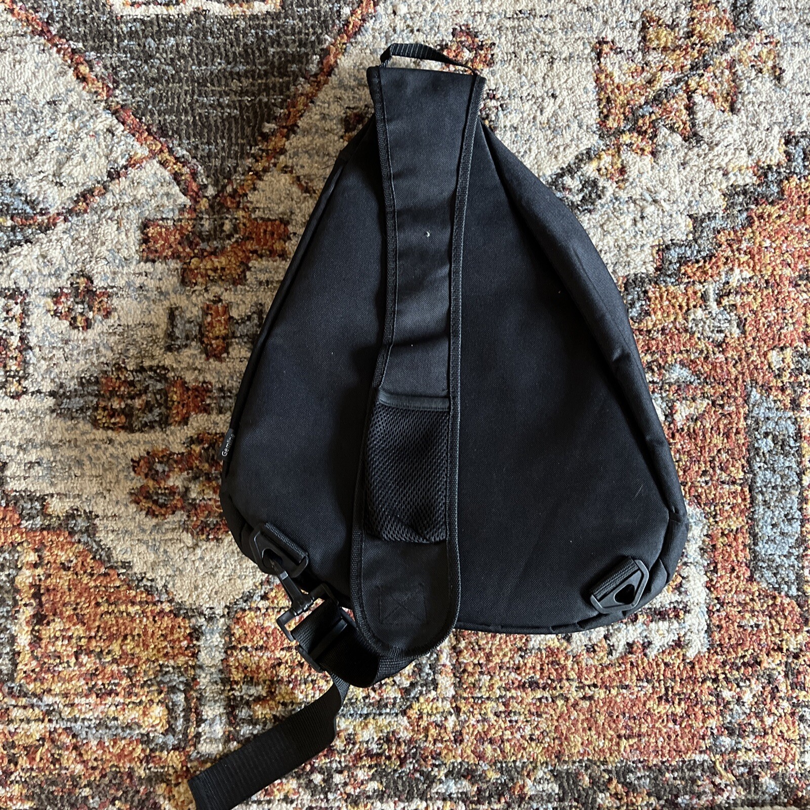 Champion Crossbody Bag Shoulder Bag Messenger Bag Sling Tote Black Left/Right