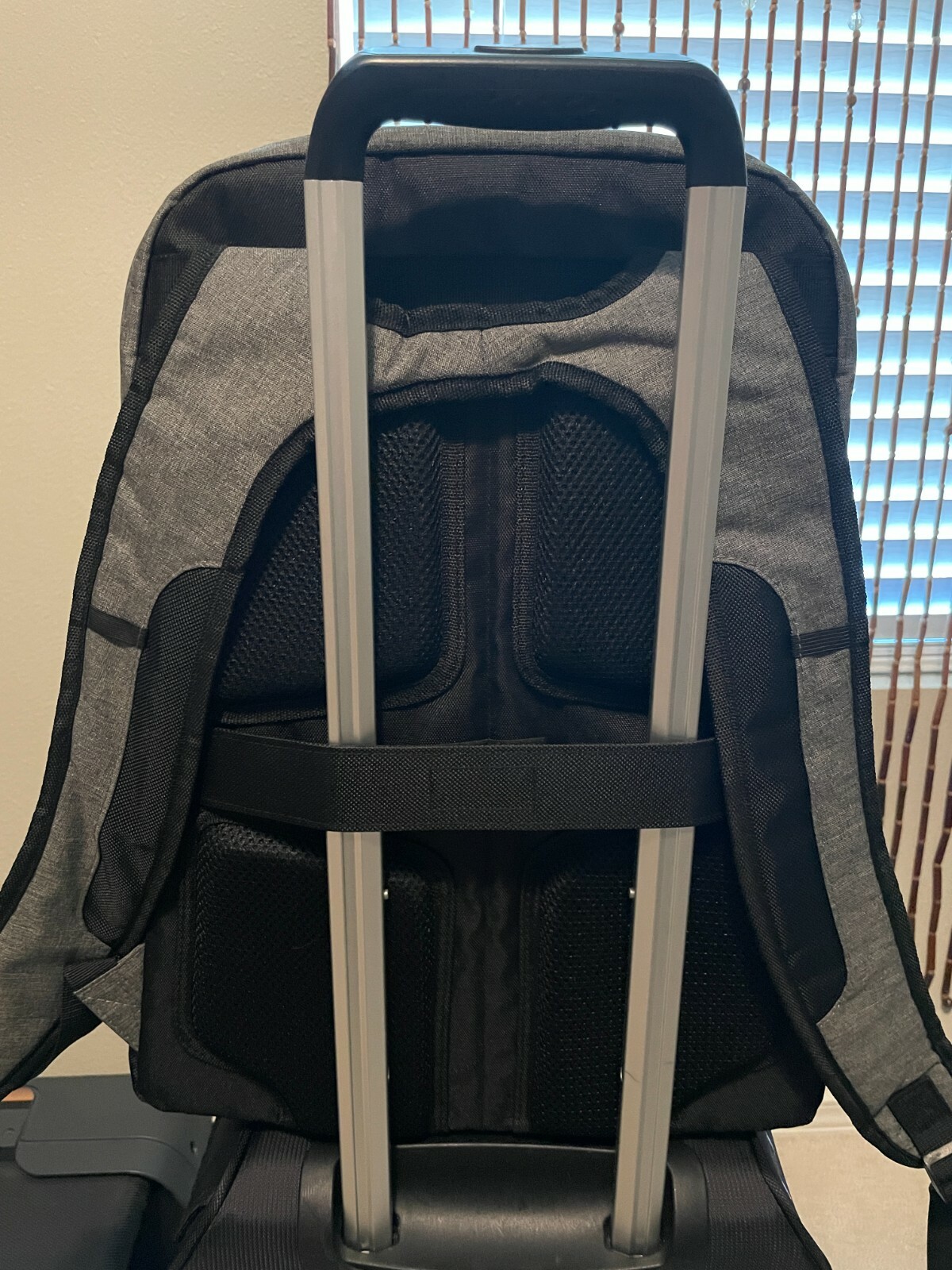 Port Authority Exec Computer Travel Backpack Graphite Heather / Black