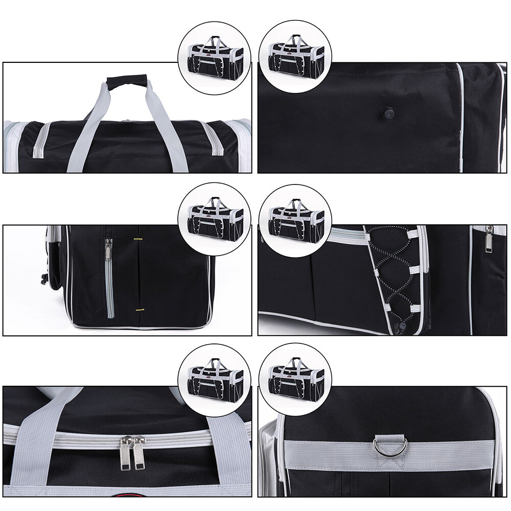 72L Large Duffle Bag for Men Women Foldable Travel Luggage Weekender Bag w Strap