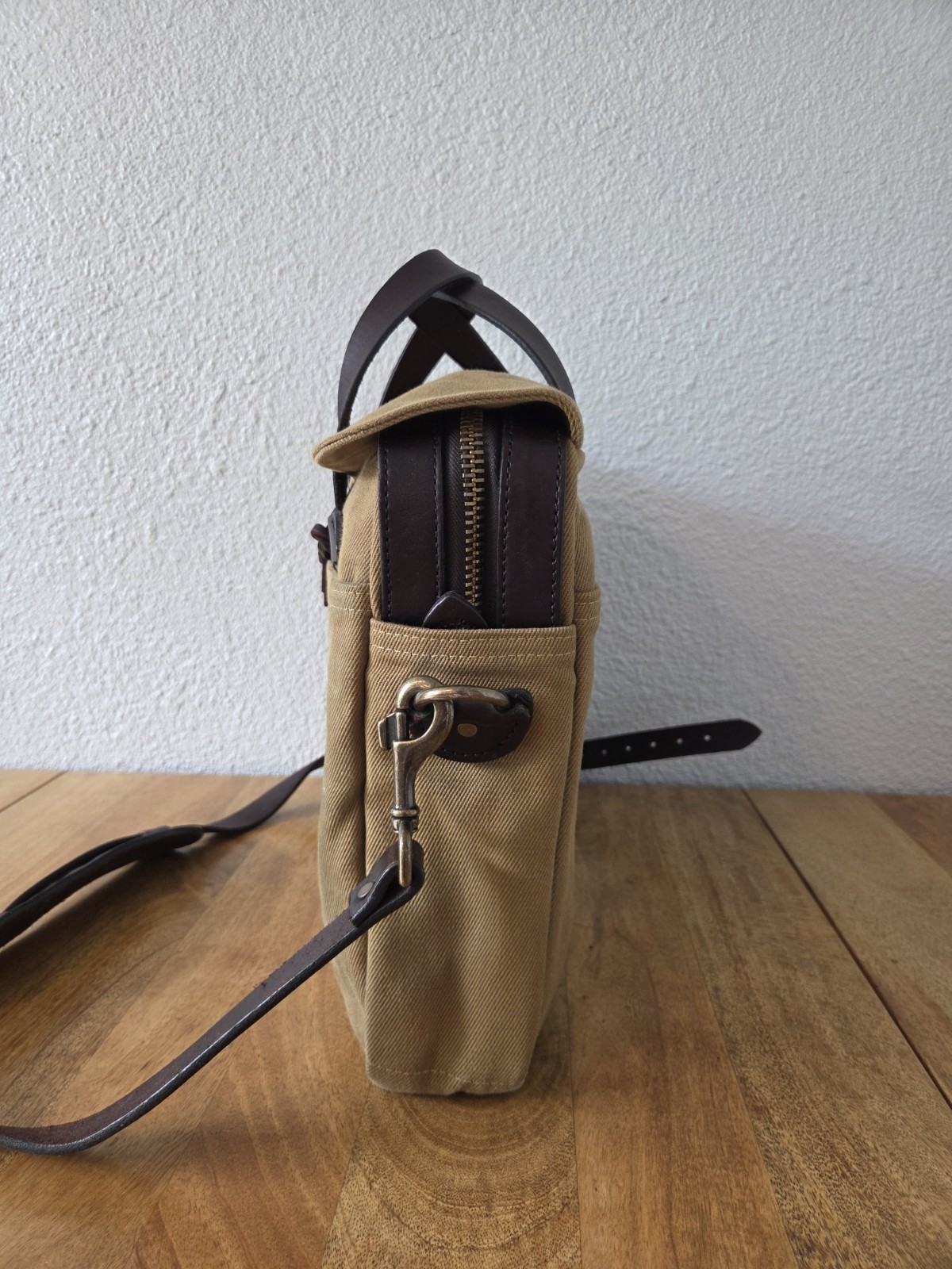 Filson Rugged Twill Original Briefcase | Tan | Made in USA | MSRP $499