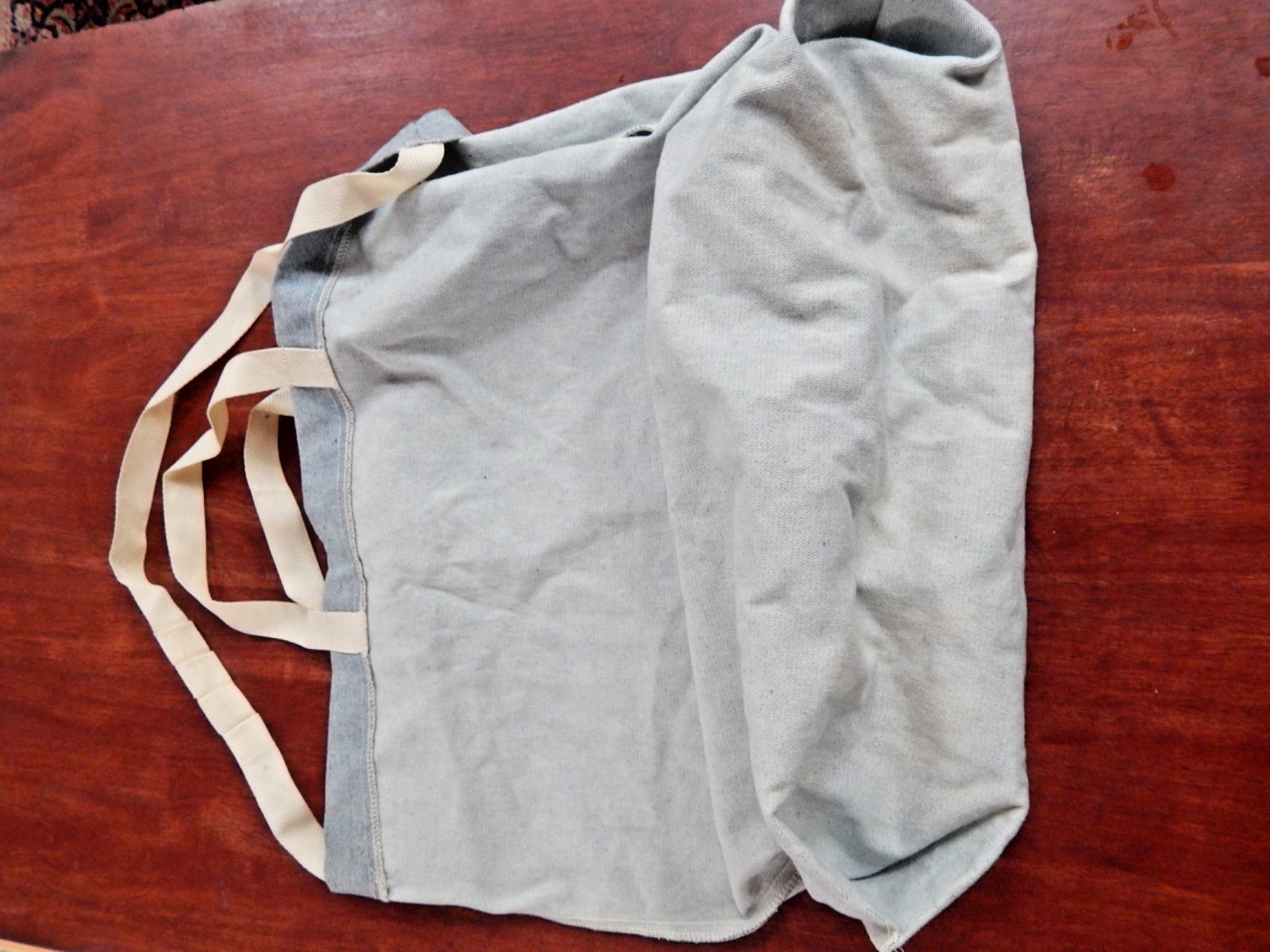 Engineered Garments Madras Blue Denim Tote Bag