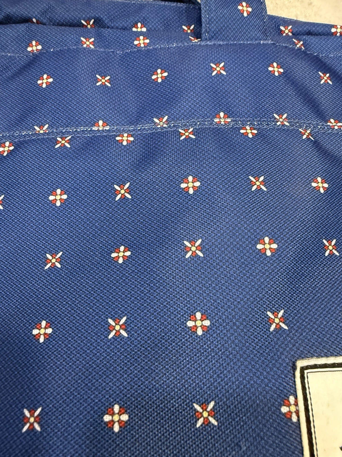 Herschel Blue Geometric Print Laptop Messenger Briefcase Shoulder Bag 15” NWOT
