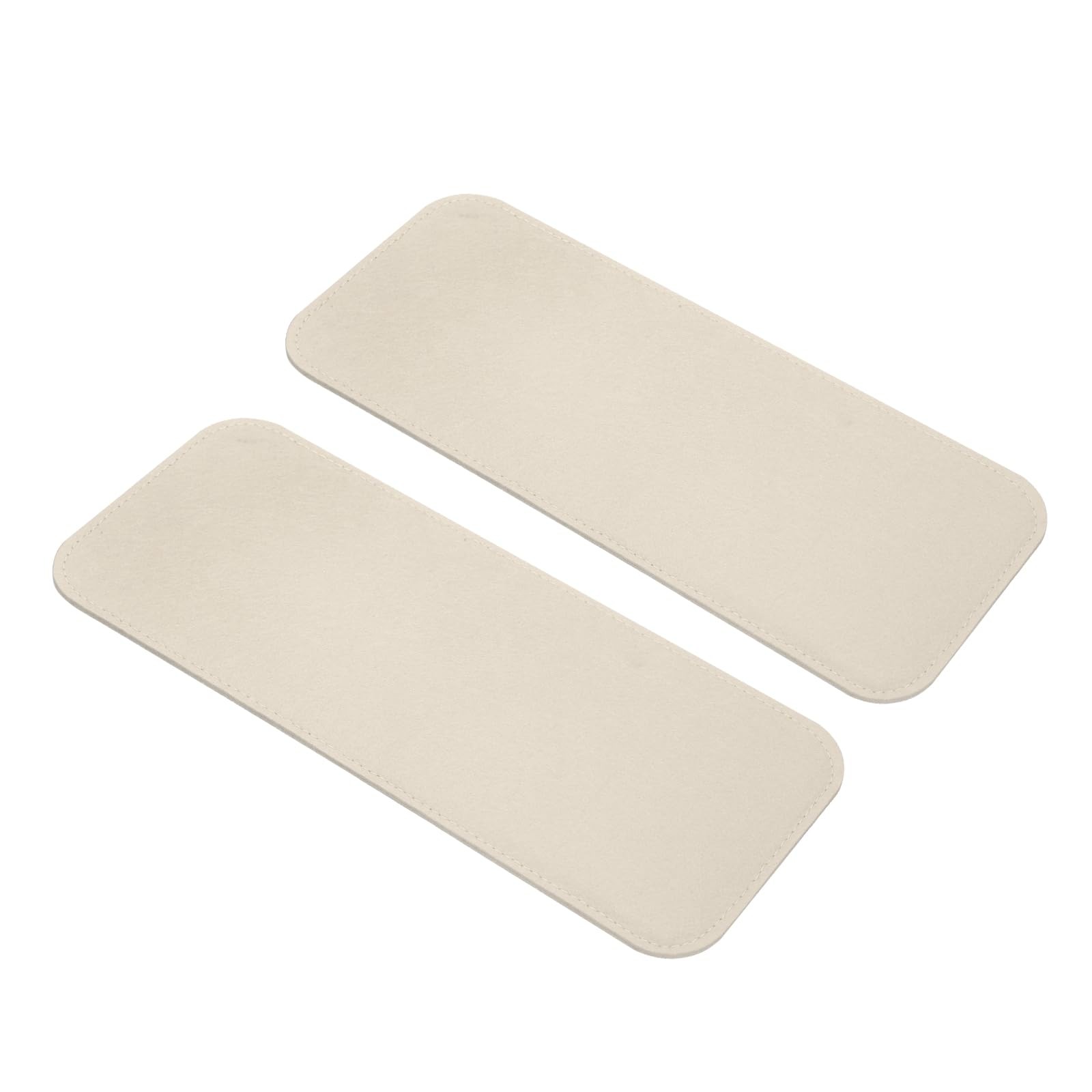 uxcell 2Pcs Felt Base Shaper, 12.4×5 Inch Rectangle Bag Inch, Beige