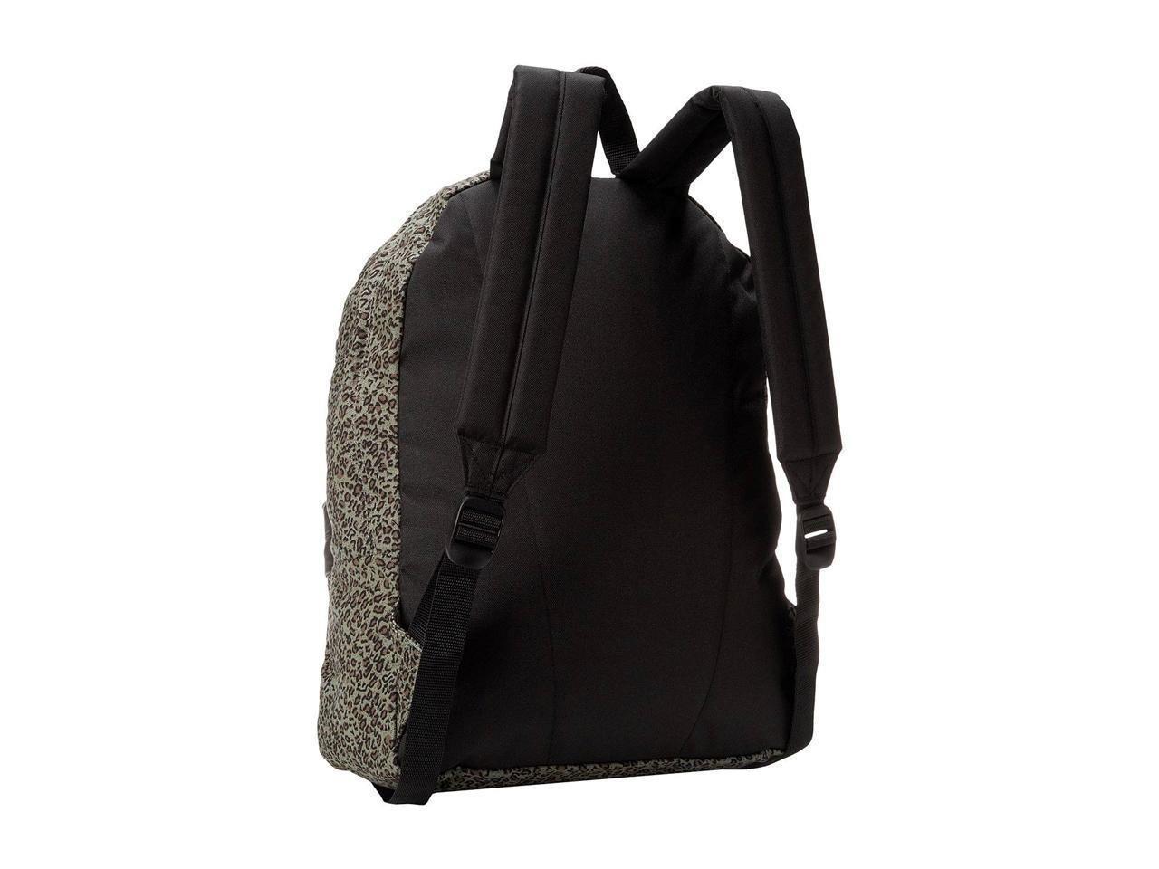 Vans Off The Wall Deana II Green Leopard 100% Cotton Backpack Bookbag New NWT