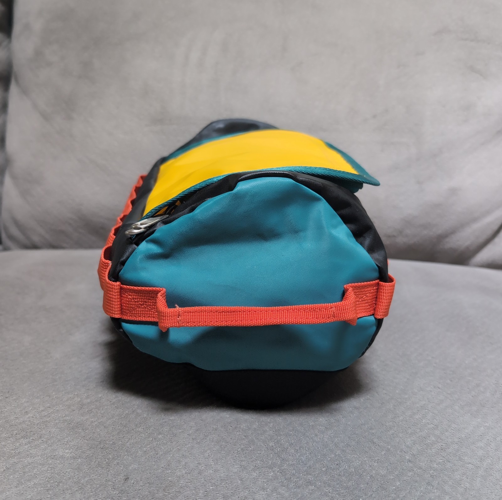 The North Face Base Camp Travel Canister L Black Orange Teal Yellow