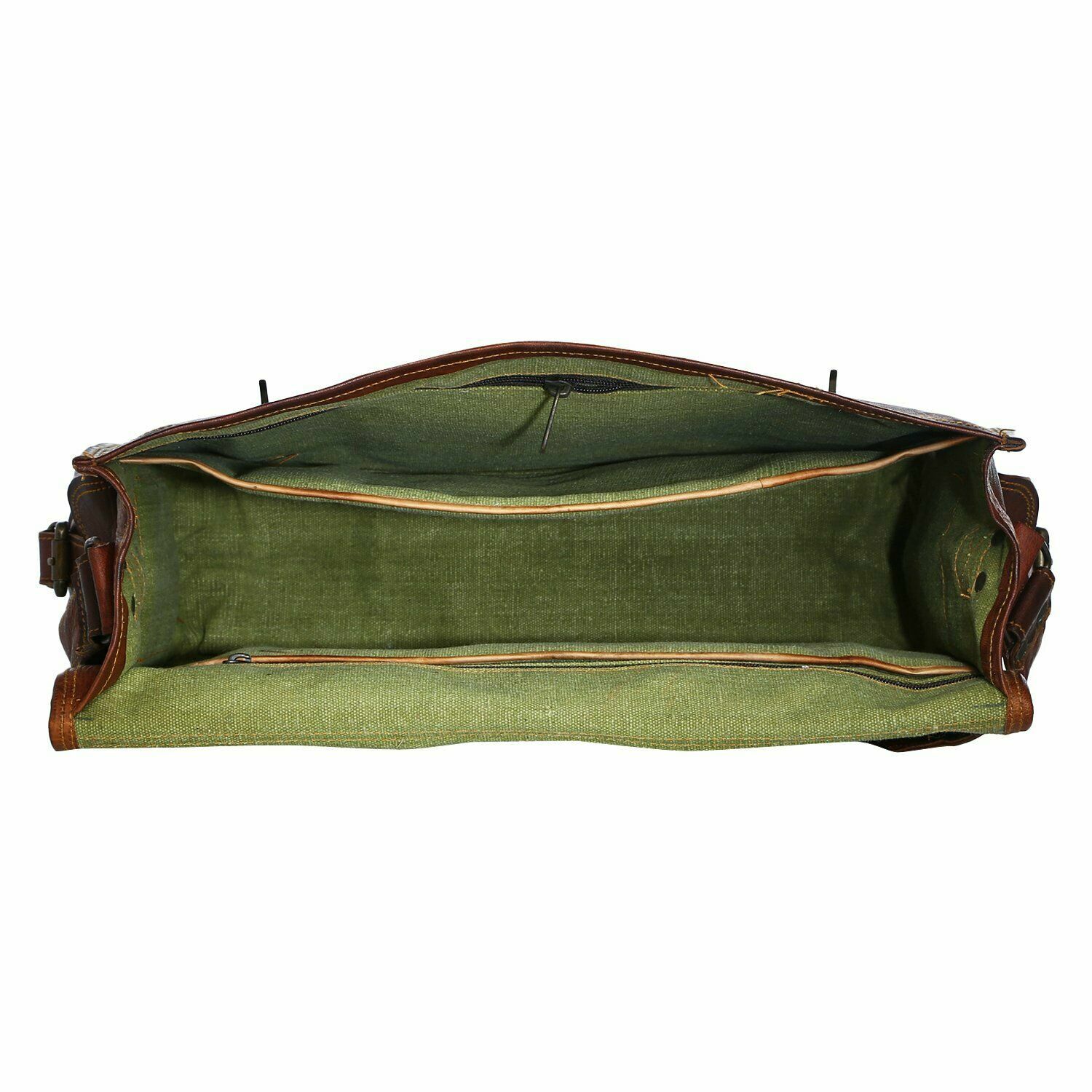 Leather Shoulder Men’s Messenger Briefcase Satchel (15.5 inch ) Laptop Handbag