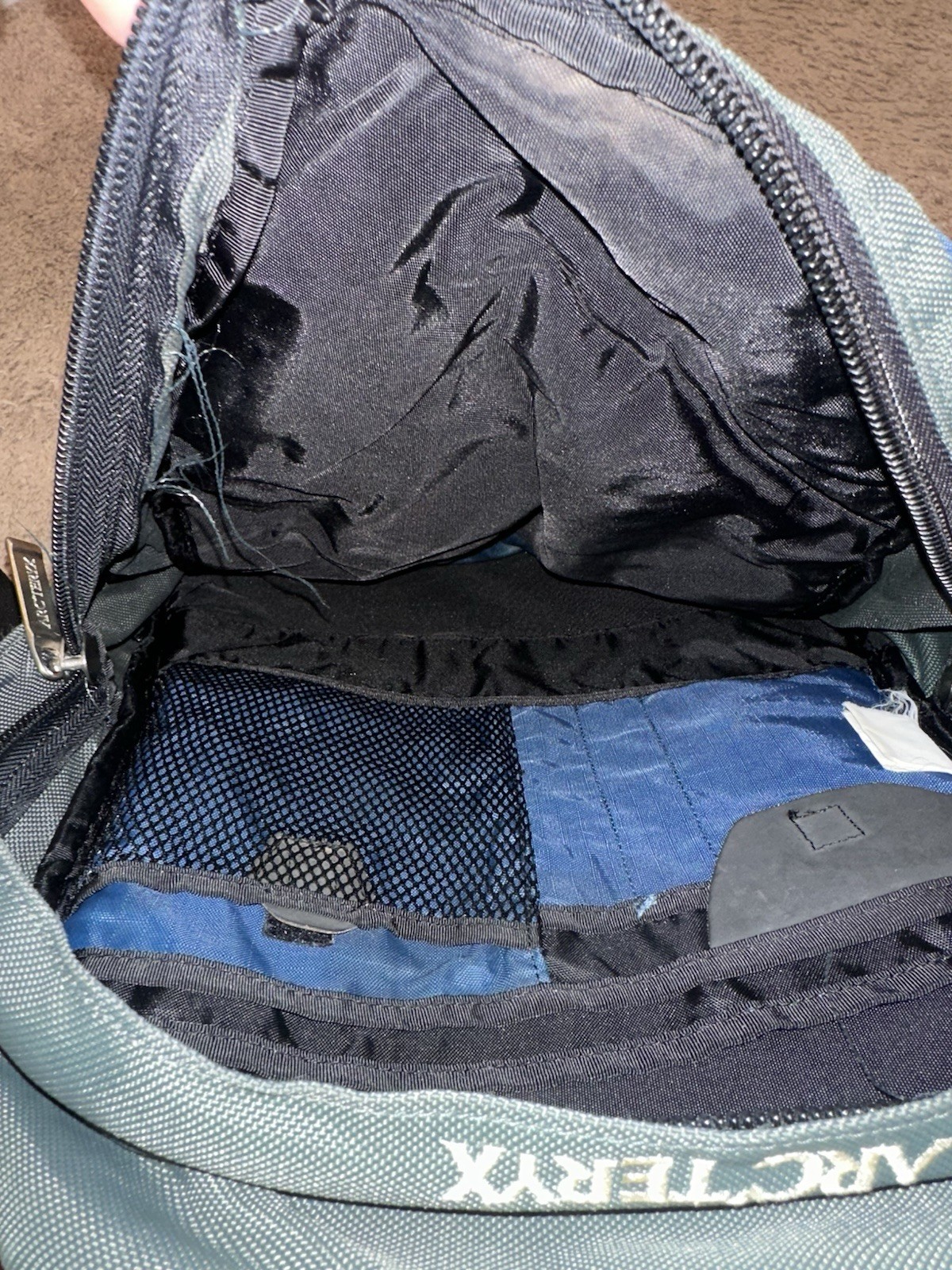 Vintage 90s Arc’teryx Rucksack Backpack Grey And Blue