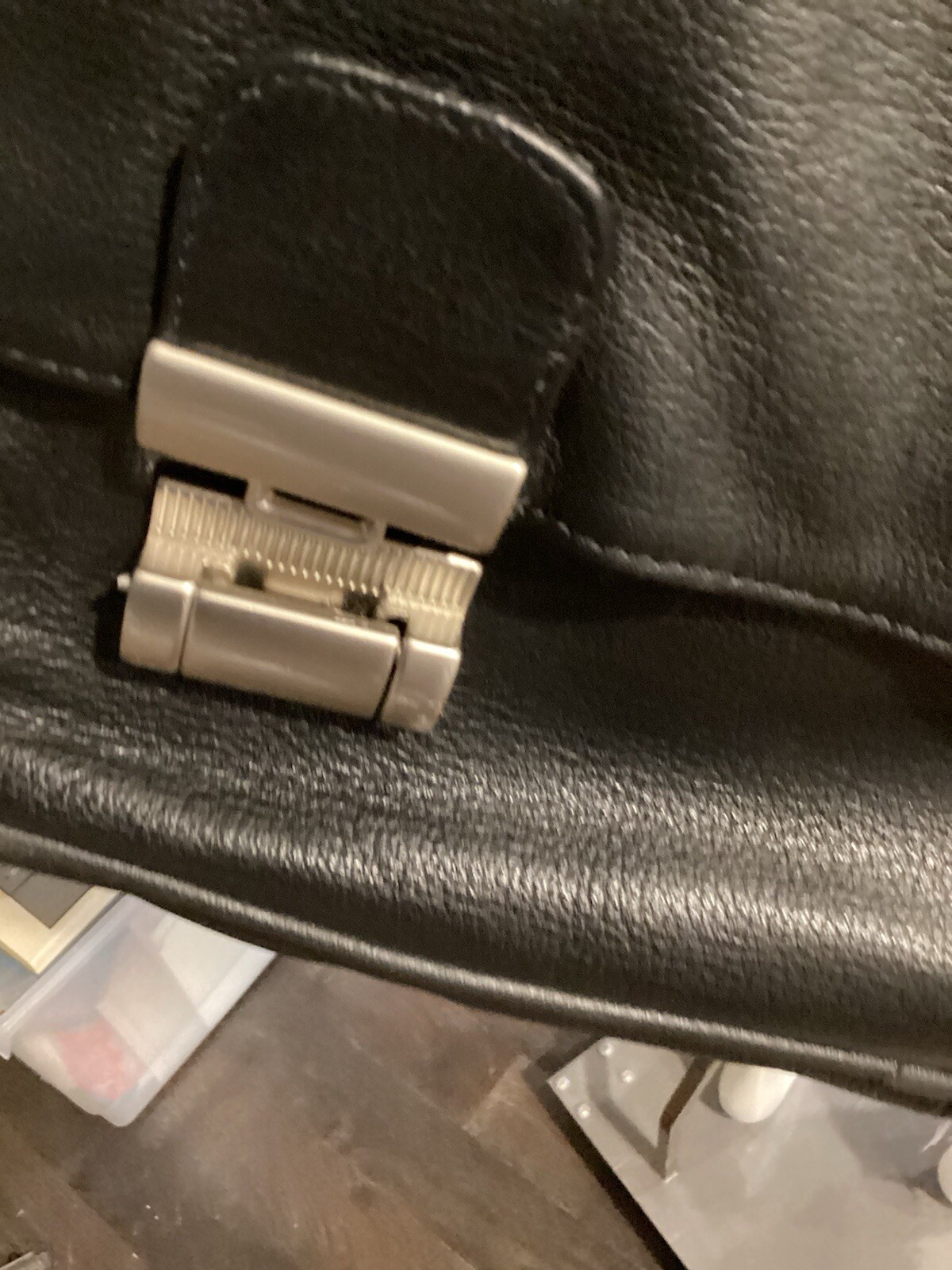 leather briefcase 4 Compartments