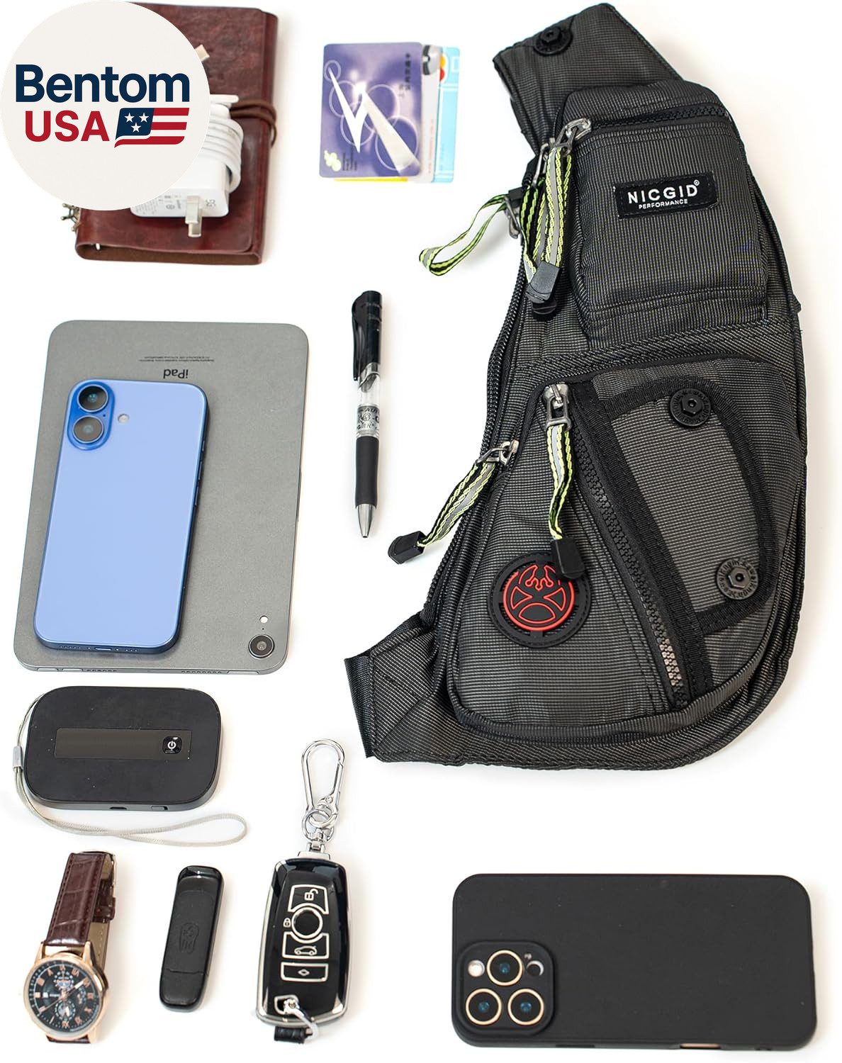 Sling Bag Chest Shoulder Backpack Crossbody Bags Casual Daypack for Men Women