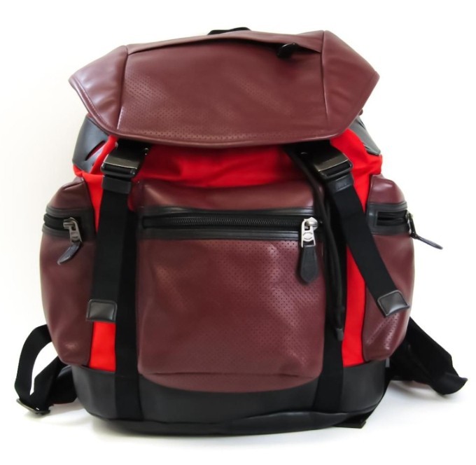 Coach Backpack Leather Mixed Material Rucksack