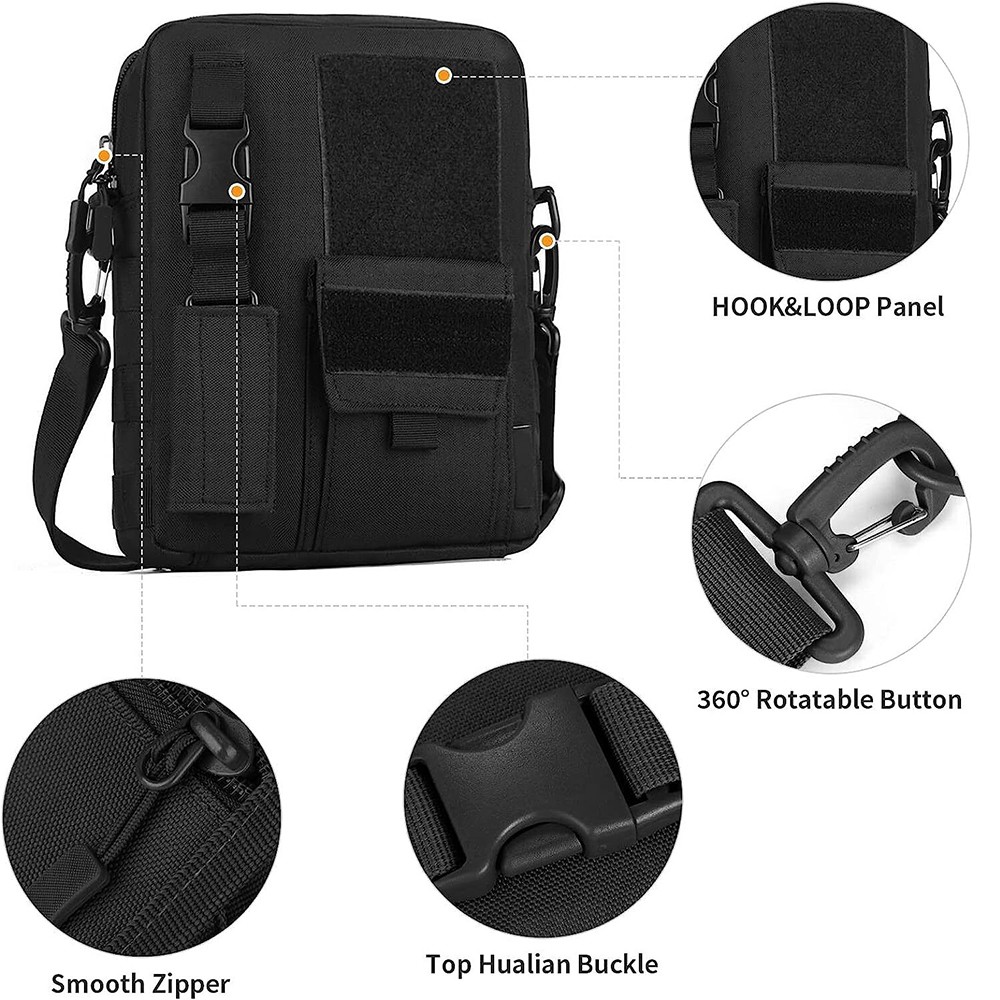 Small Canvas Messenger Bags Classic Vintage Shoulder Bags for Work School Travel