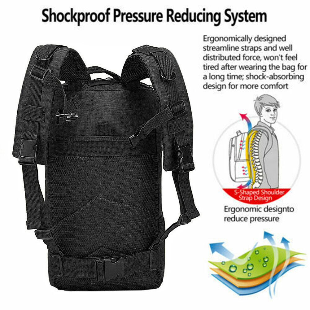 Military Tactical Backpack 30L-70L Large Outdoor Men 3 Day Assault Pack Rucksack