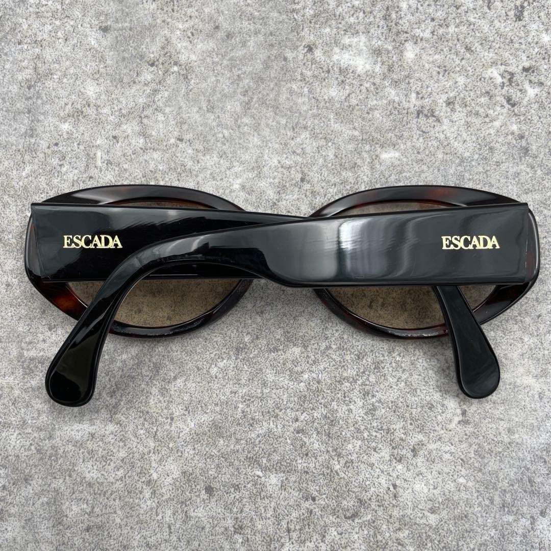 ESCADA Black Oval Sunglasses – Used, Minor Signs of Wear