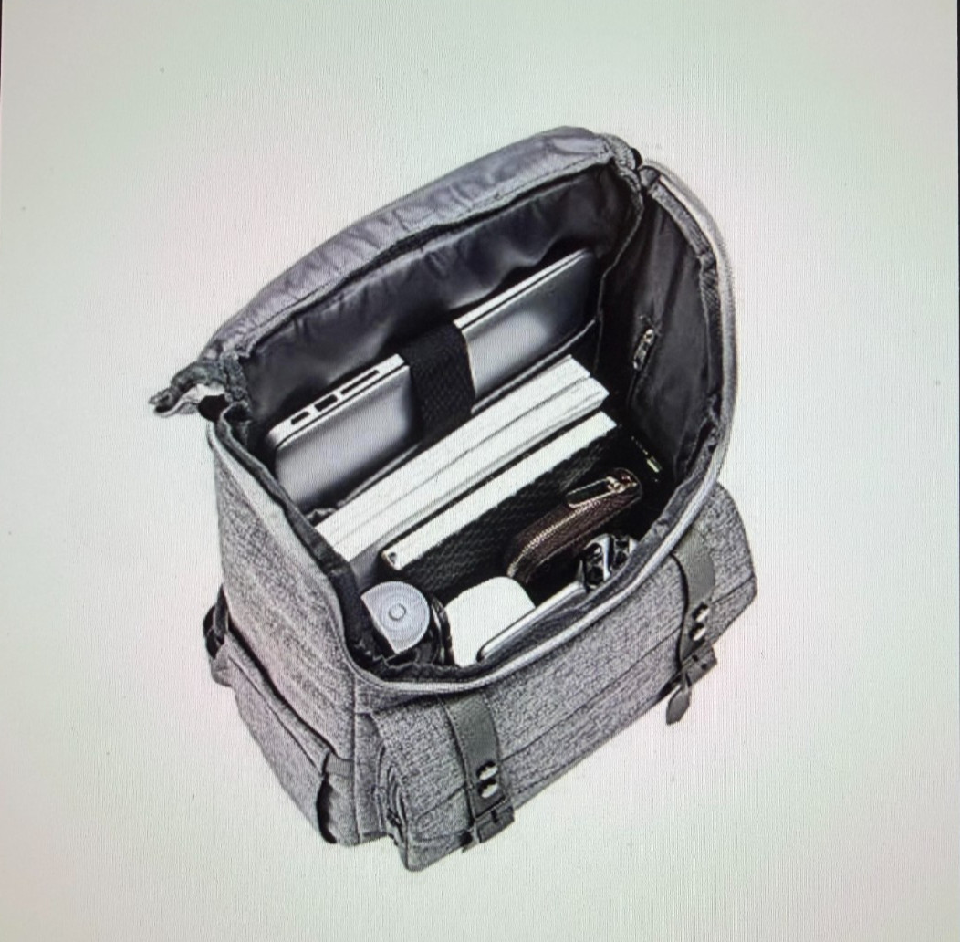 YALUNDISI Vintage Backpack With USB Travel College Laptop Flying Gray Durable